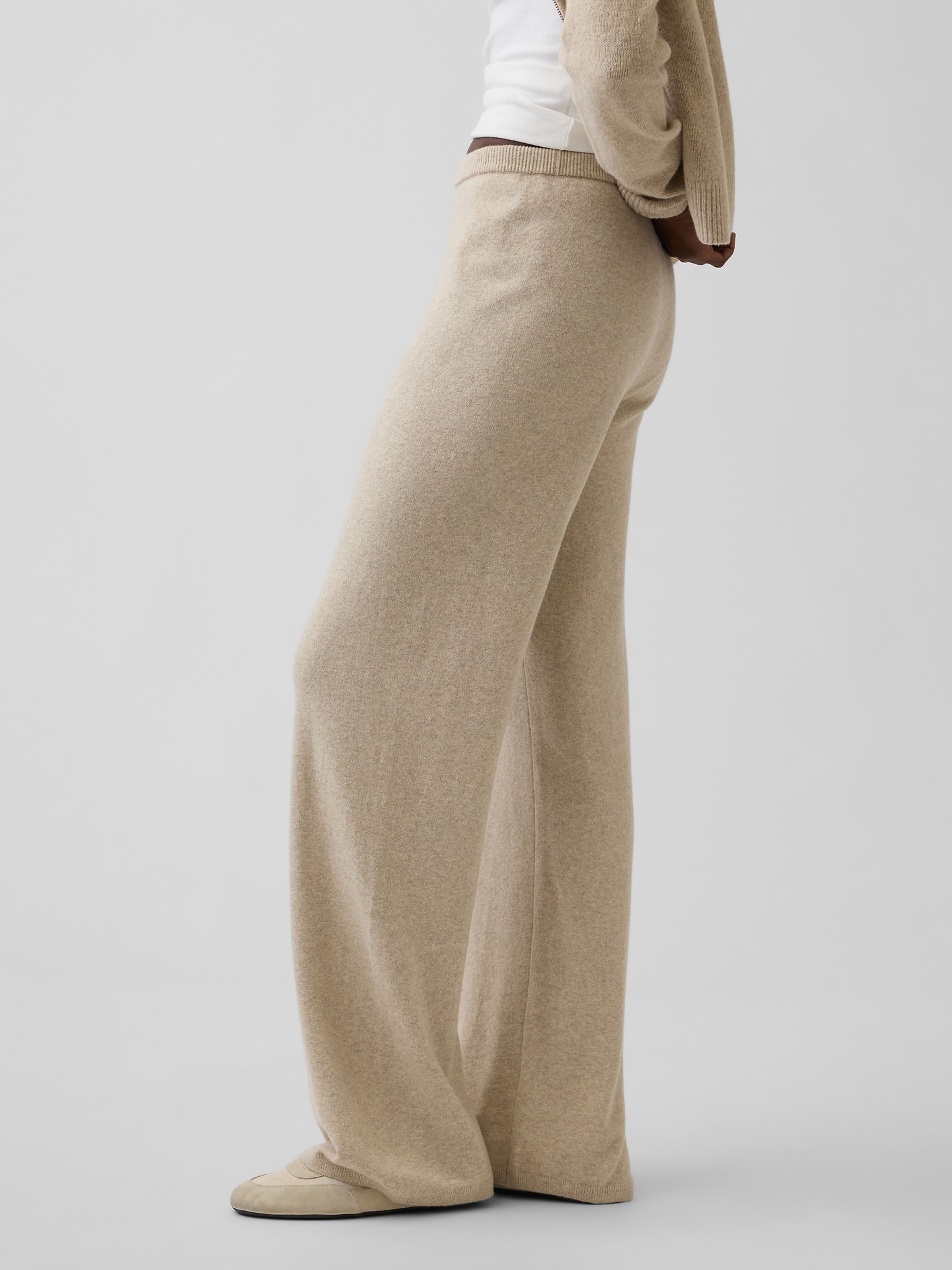 Gebreide joggingbroek Loose CashSoft - 003