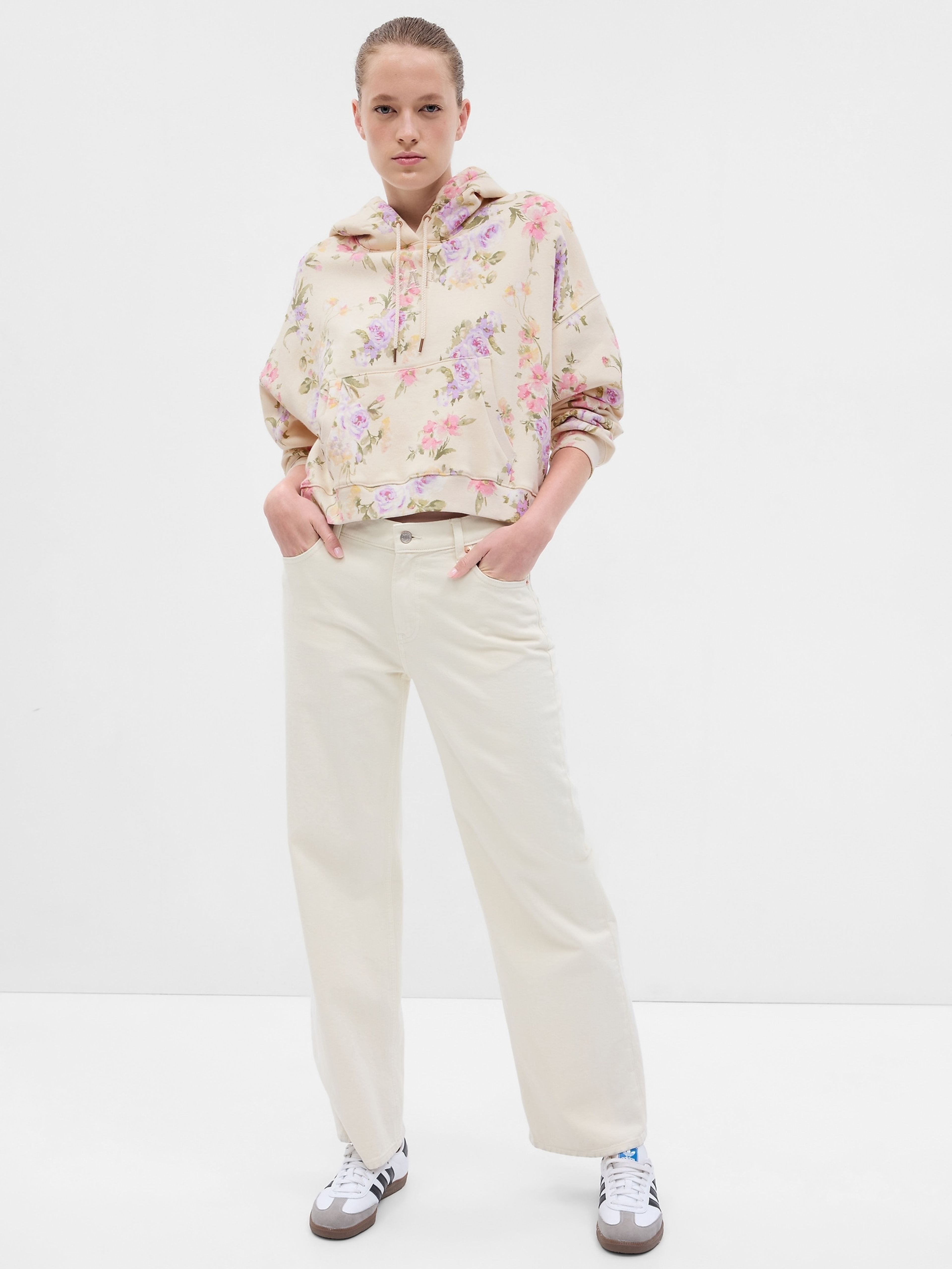 Bluza crop, Gap × LoveShackFancy