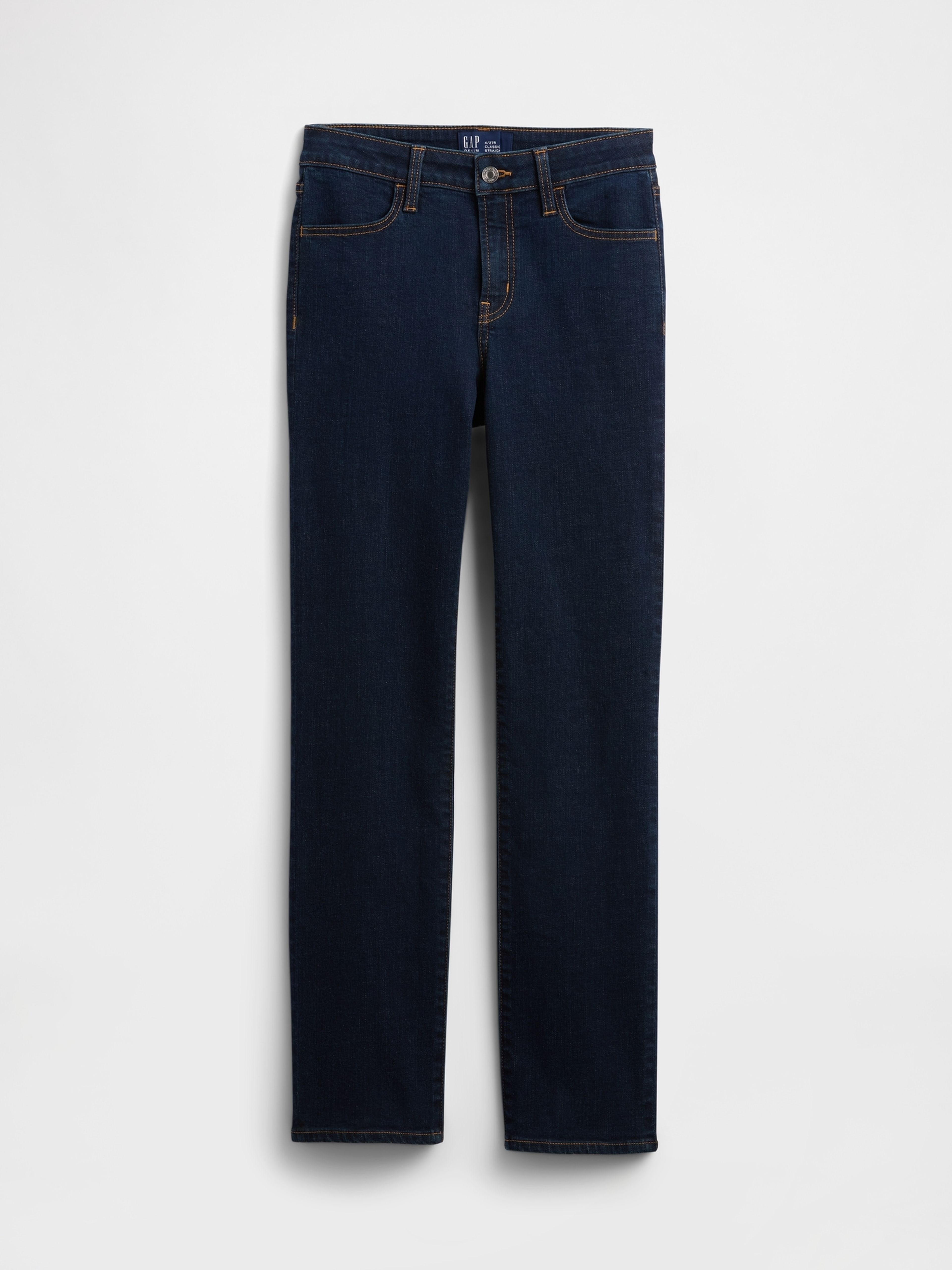 Jeansy Mid Rise Classic Straight - 007