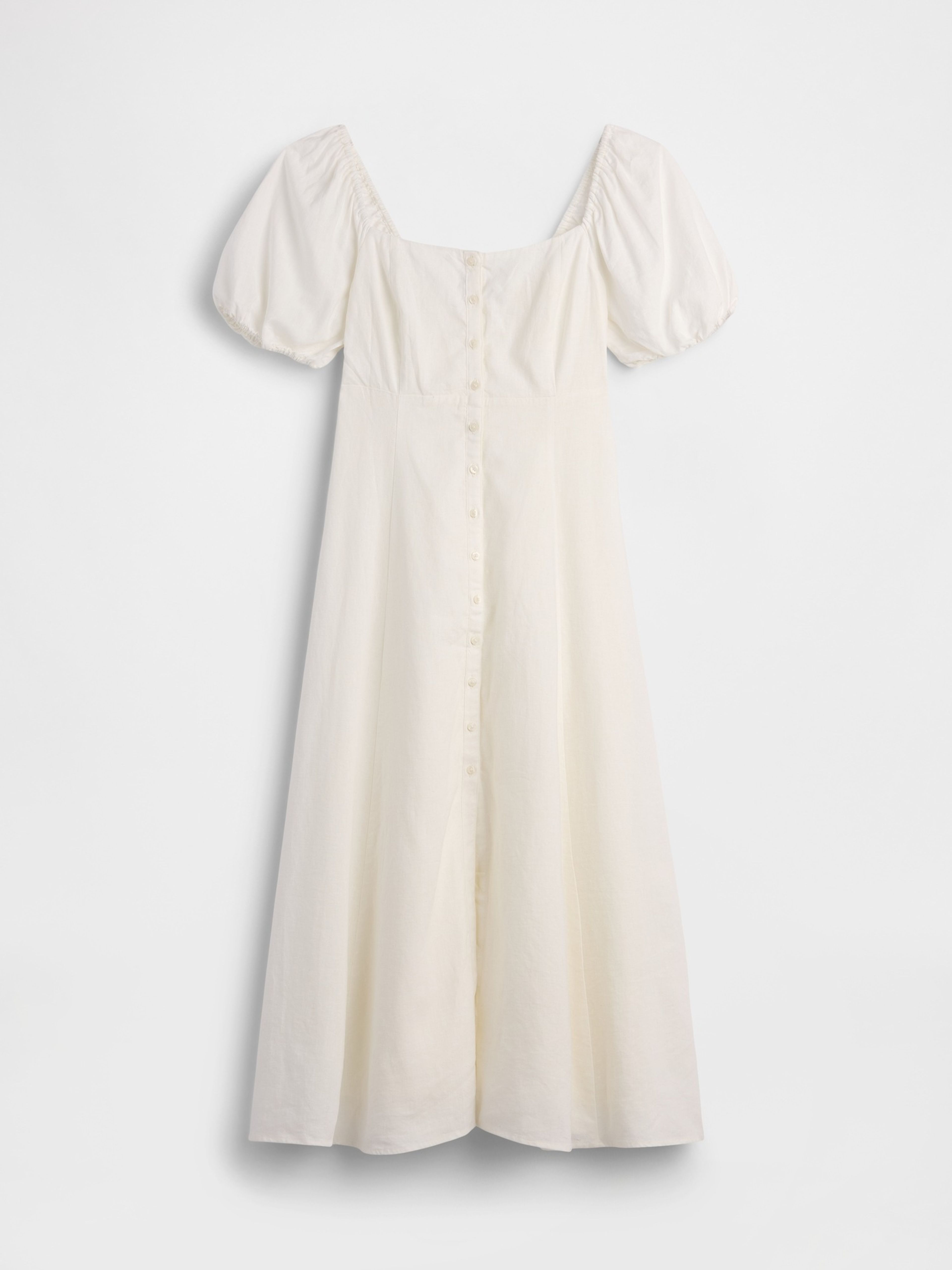 Vestido maxi de mezcla de lino - 005