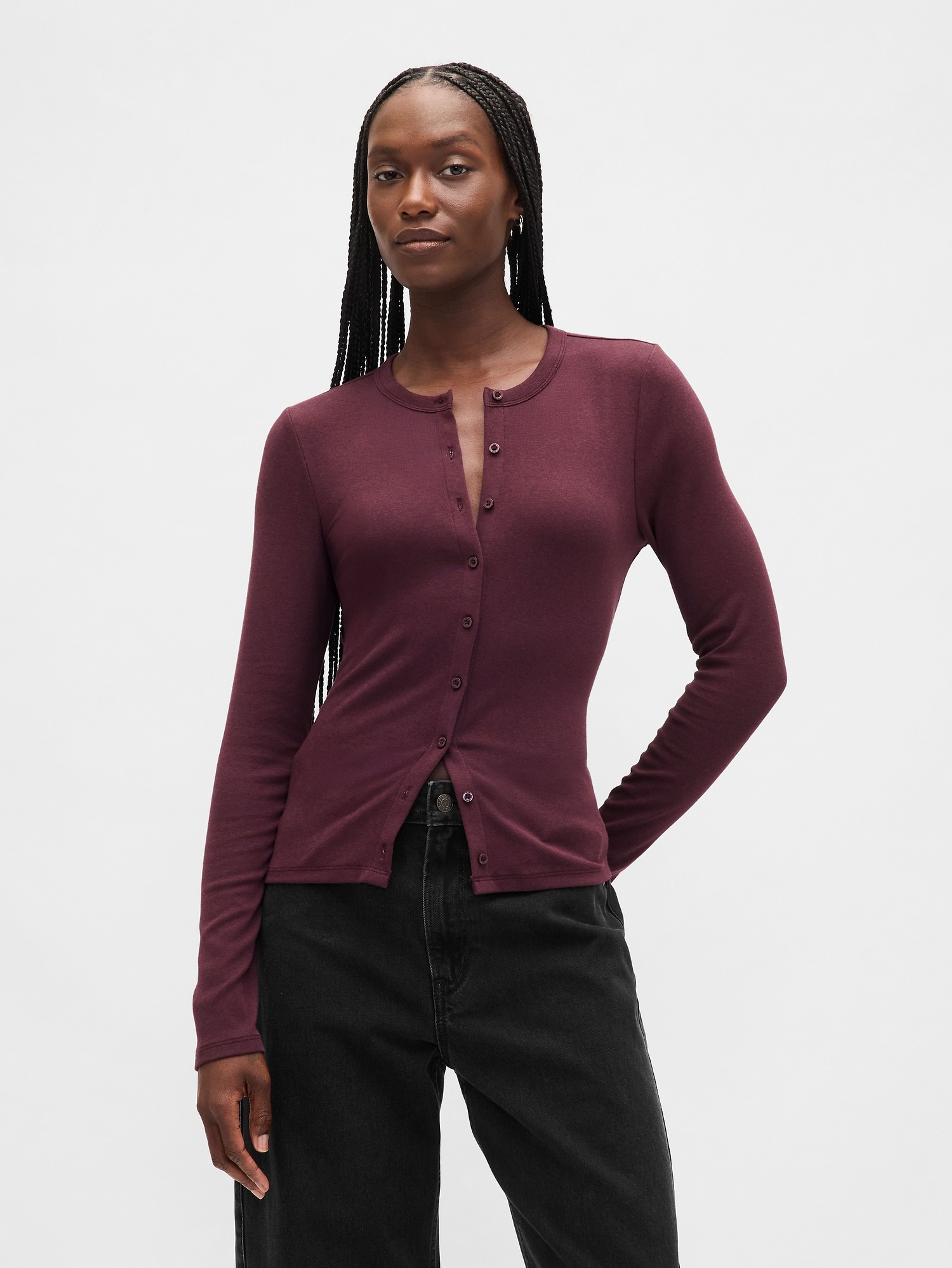 Cardigan boutonné - 001