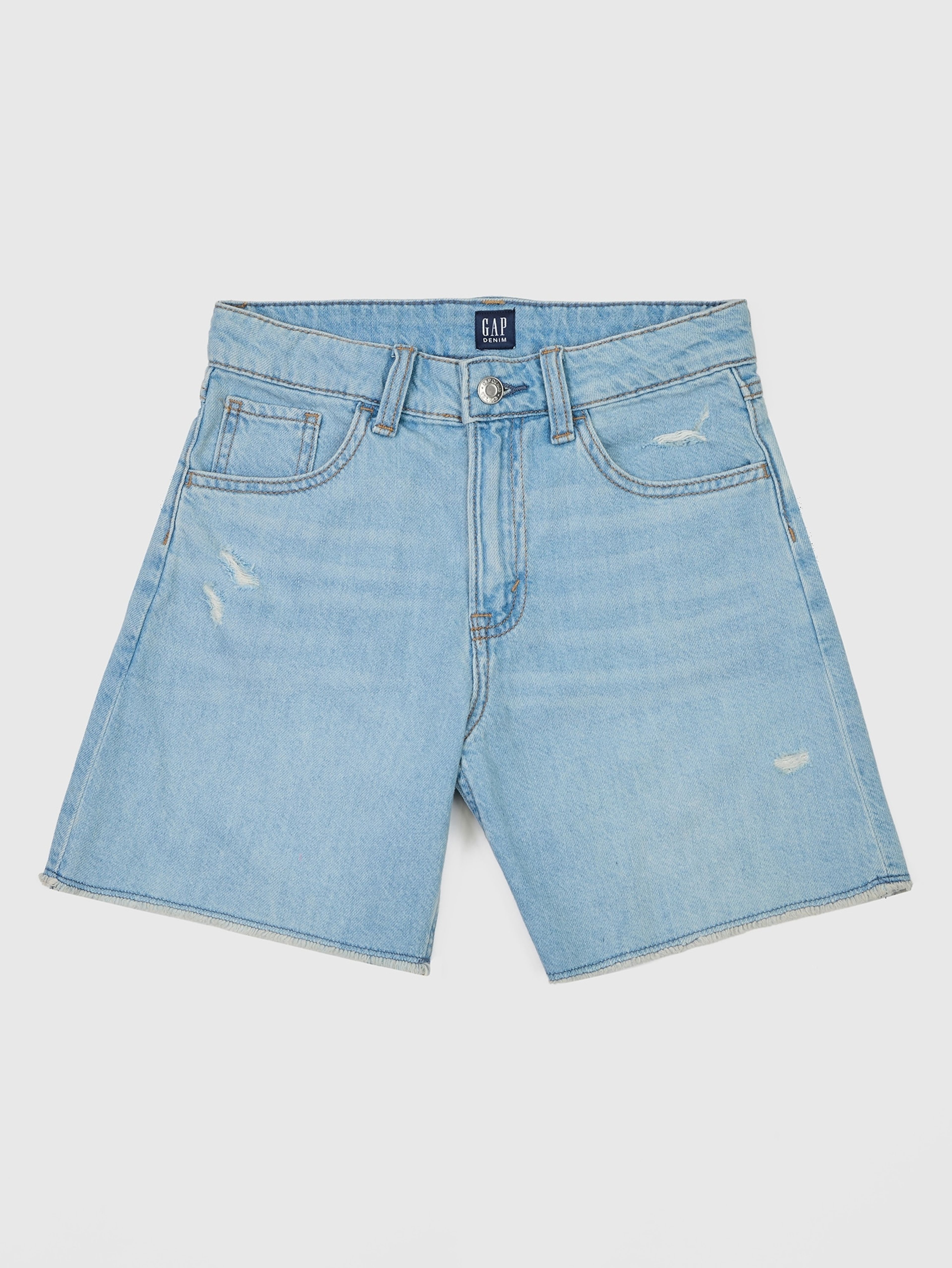 Gyerek farmer rövidnadrág Mid Rise drawstring