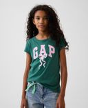 Camiseta infantil con logo-Verde - 002