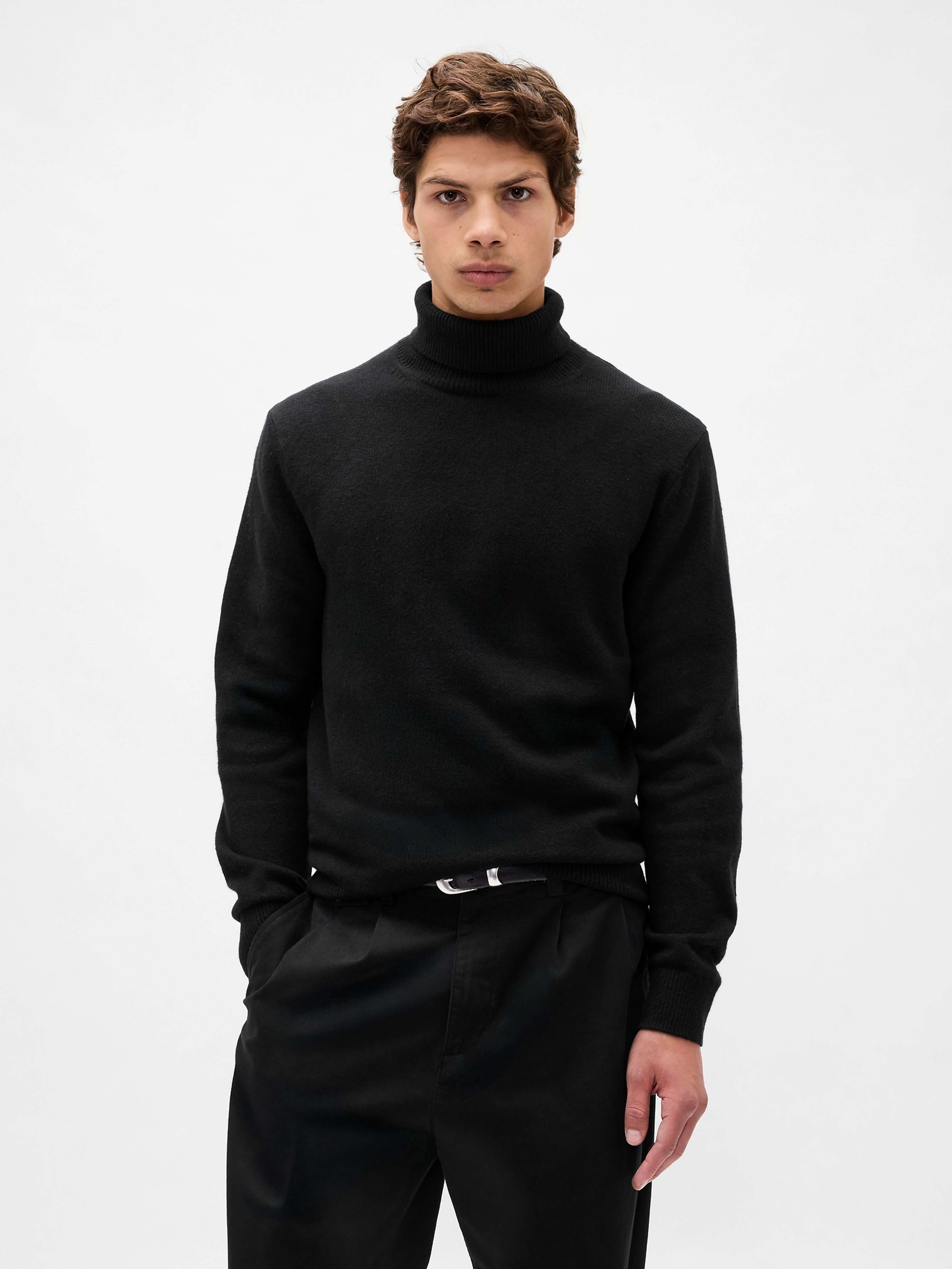 Sweter z golfem CashSoft