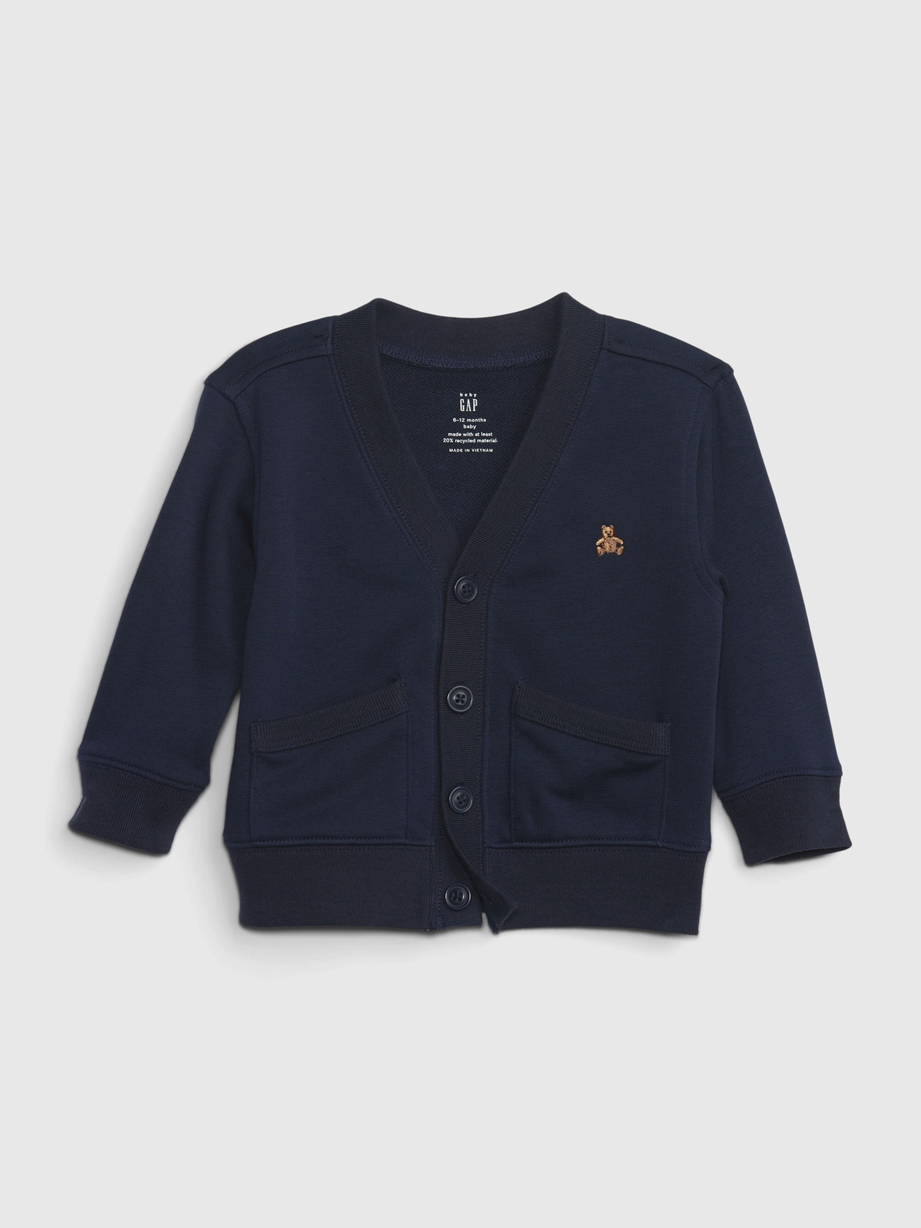 Baby Sweatshirt mit Knopfverschluss