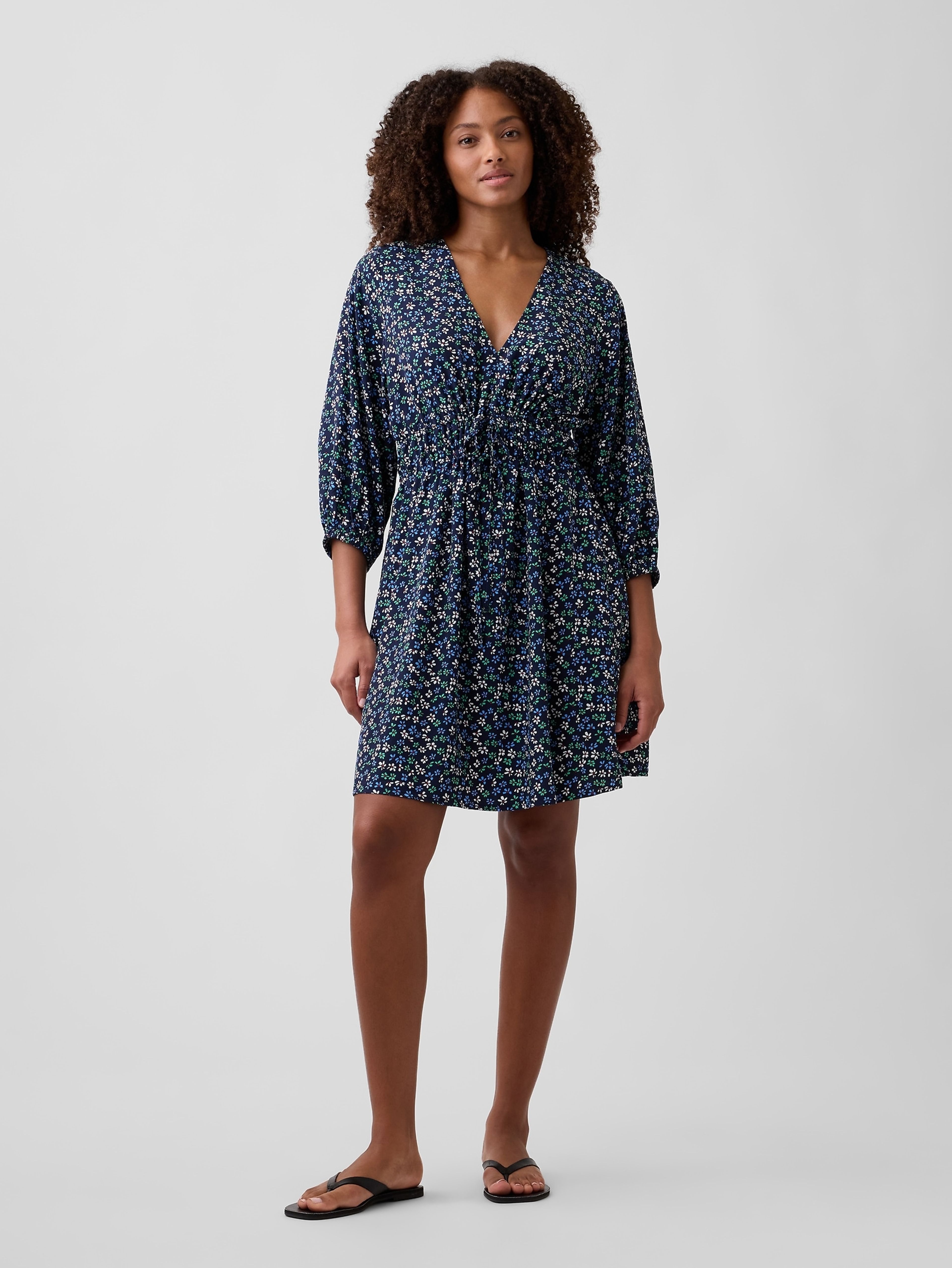 Rochie mini cu buzunare - 001