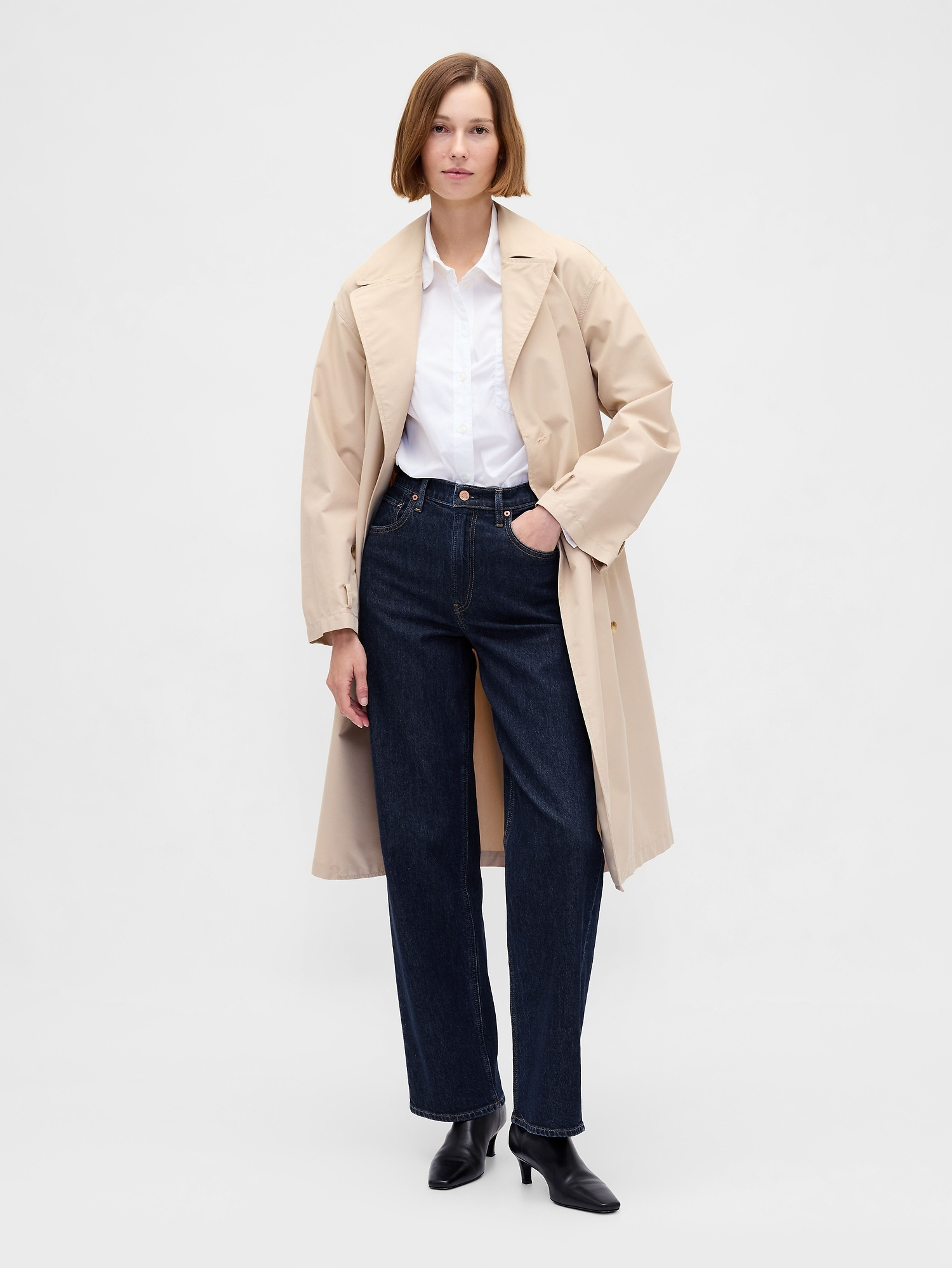 Damen-Jeans 90er Loose High Rise