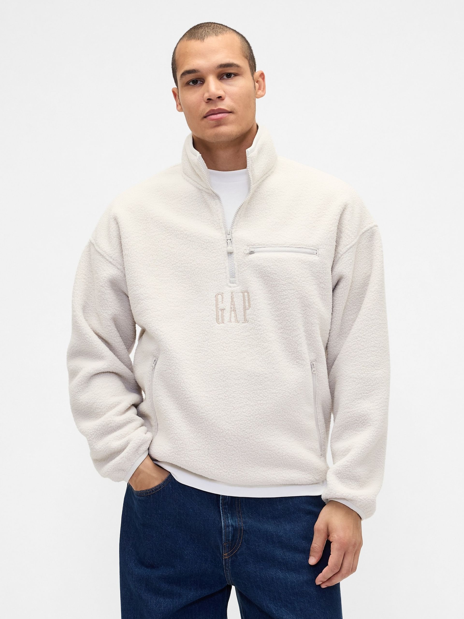 Sweatshirt oversized unisex sherpa Arctic Fleece - 001