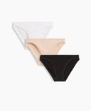 Baumwoll-Slips 3 Stk.-Mehrfarbig - 001