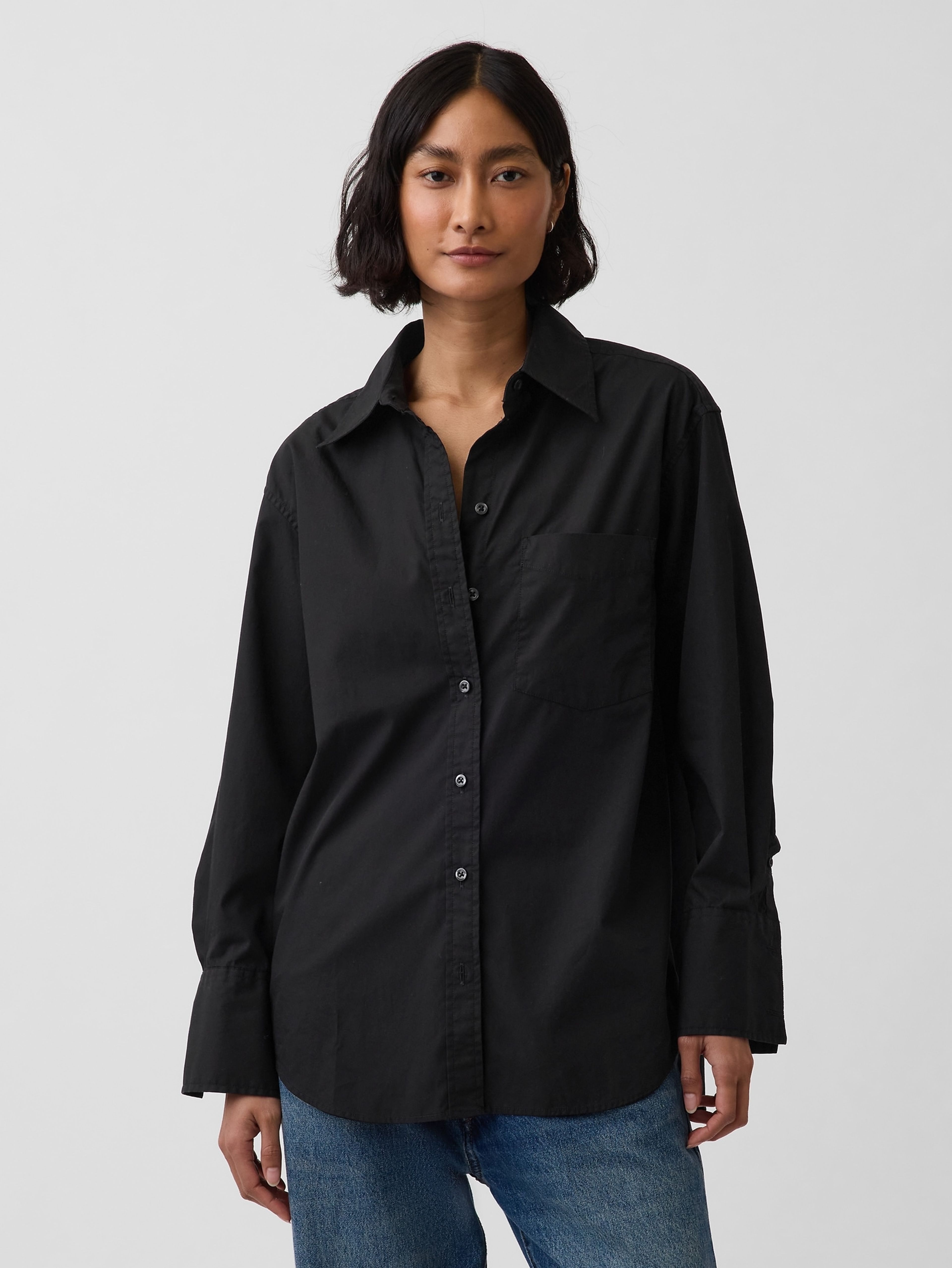 Oversized poplin Big Shirt - 001