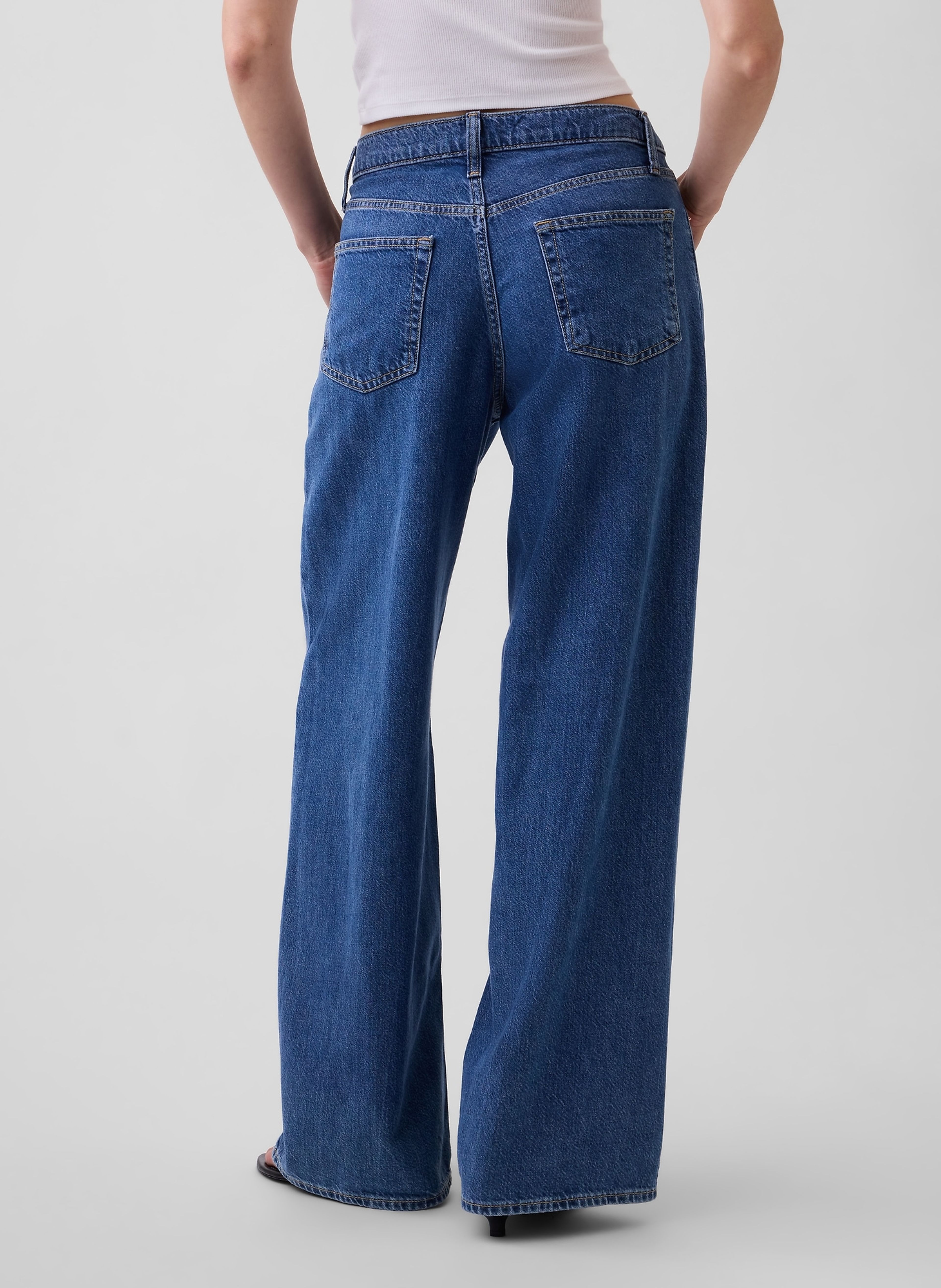 Mid Rise Baggy UltraSoft Jeans - 004