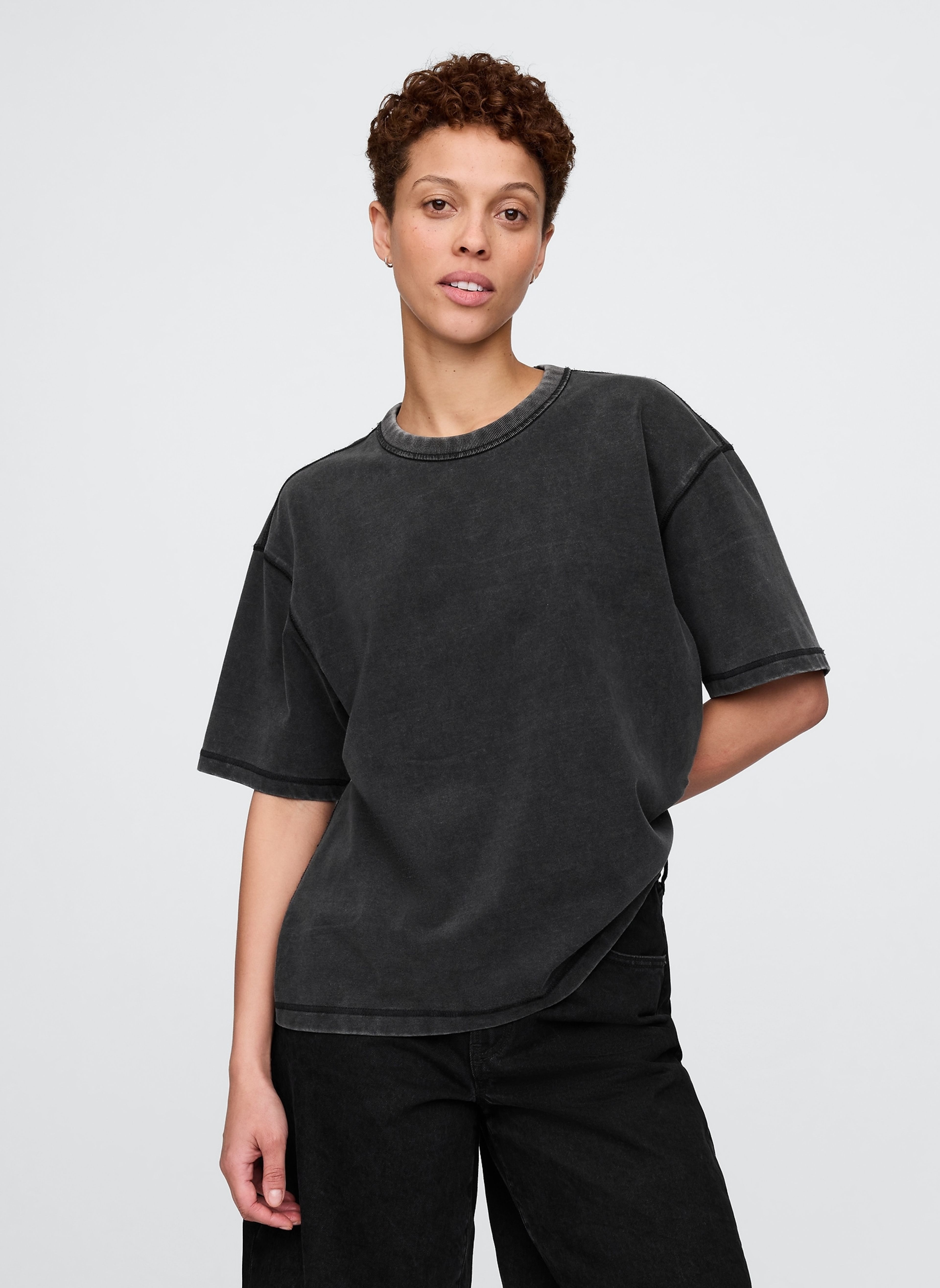 Tricou crop Heavyweight unisex - 006
