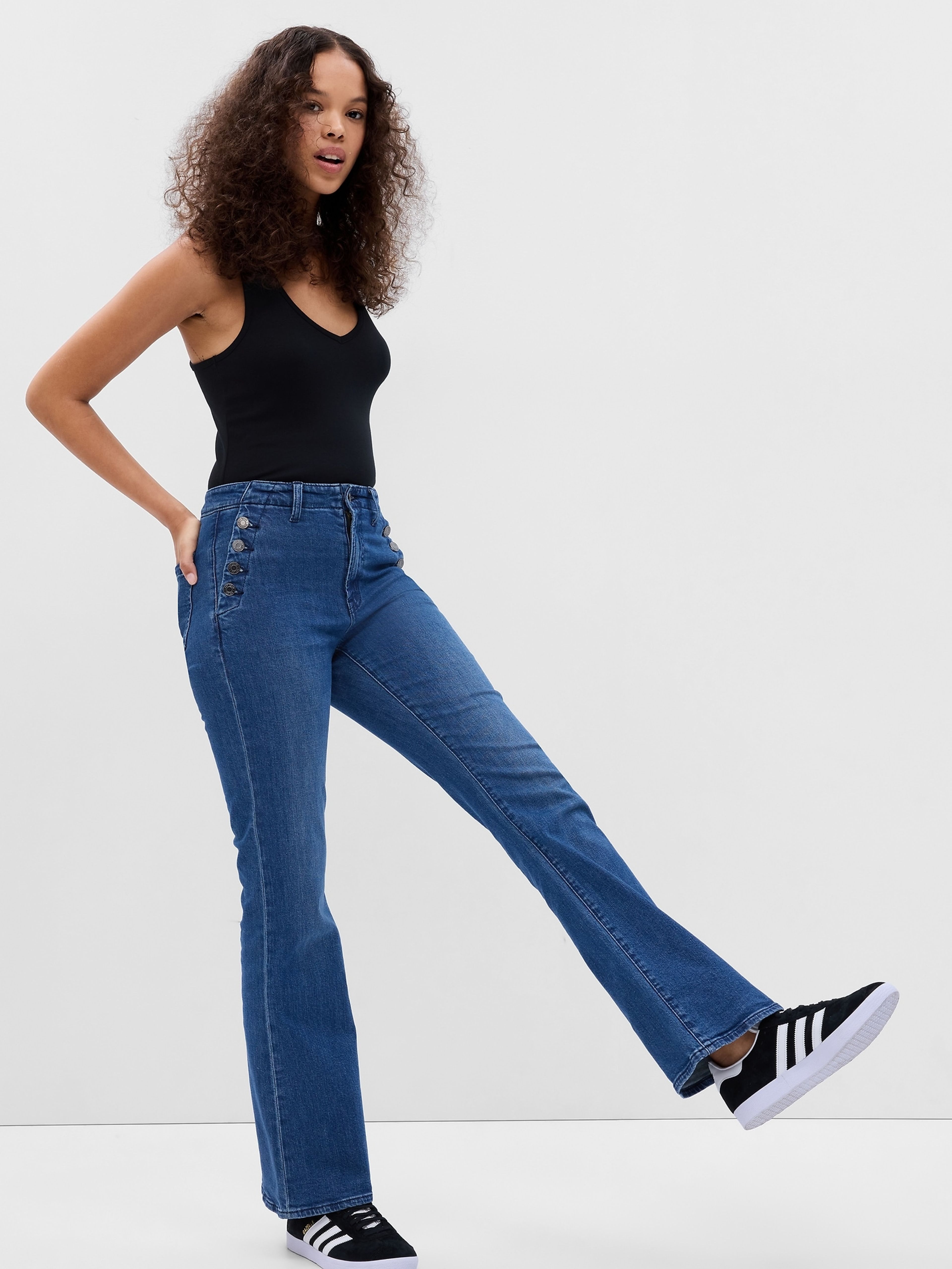 Flare High Rise '70s Washwell-Jeans