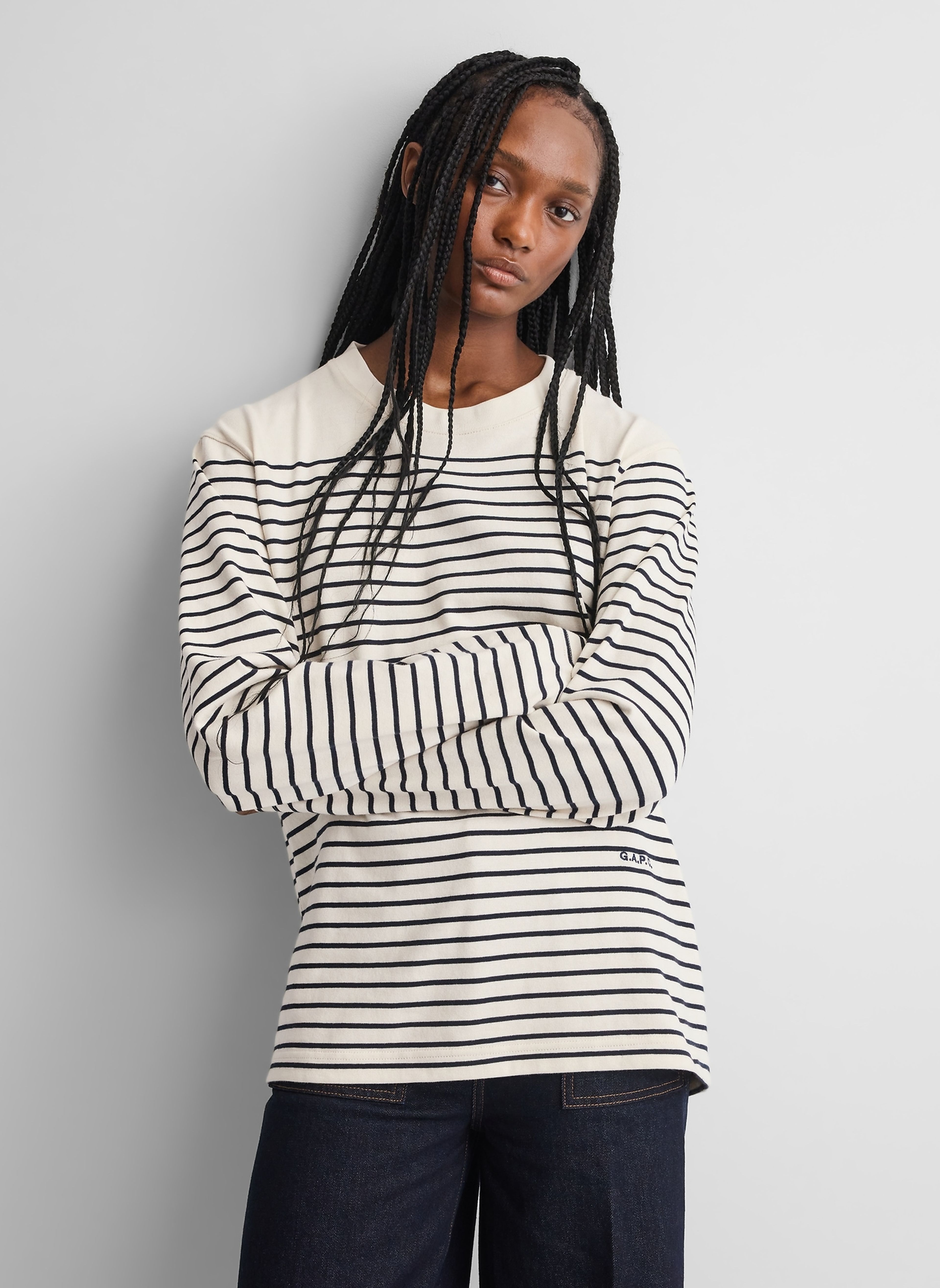 Gestreept T-shirt Gap × A.P.C. unisex - 004