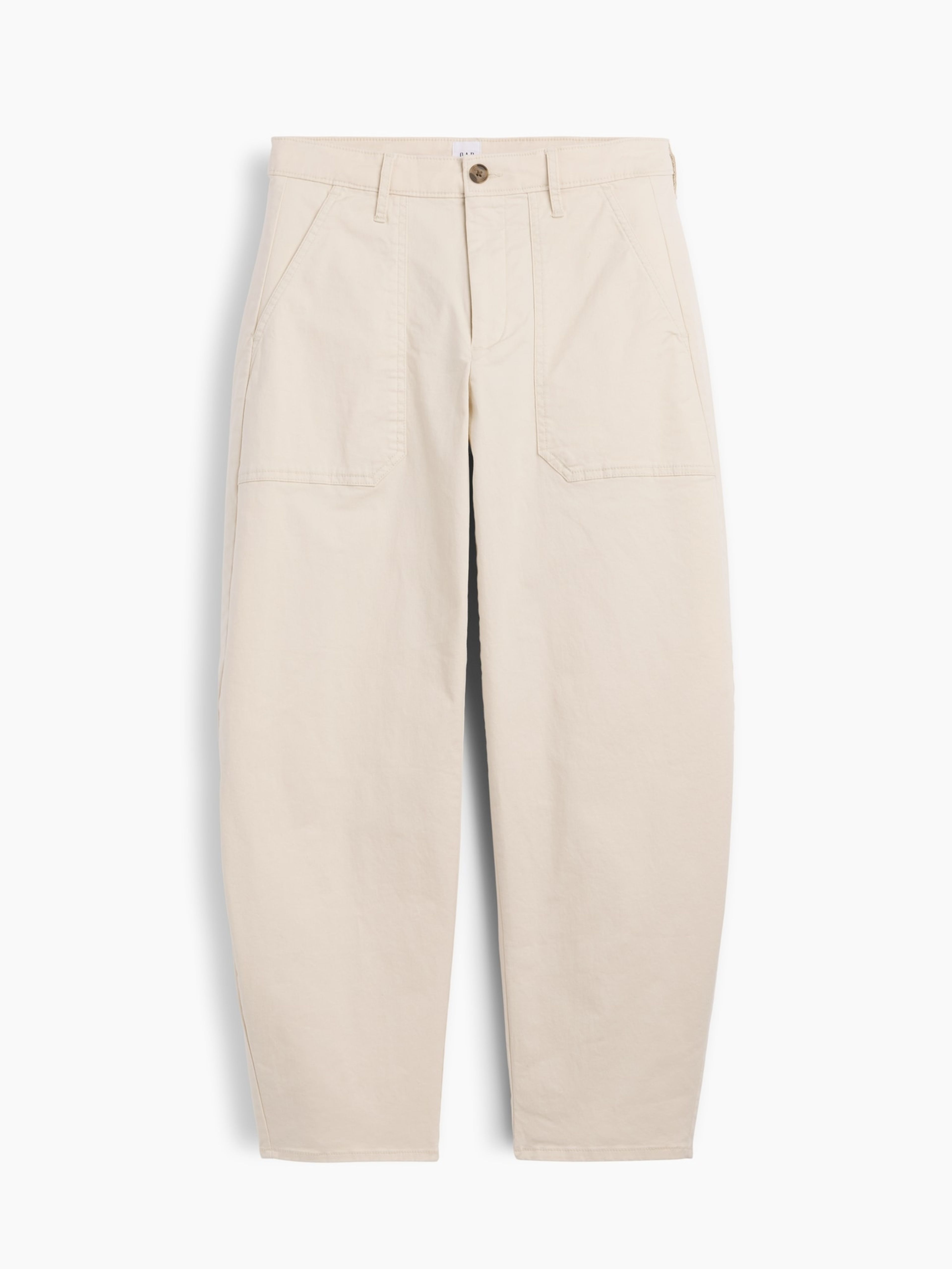 Mid Rise barrel khakibroek - 007