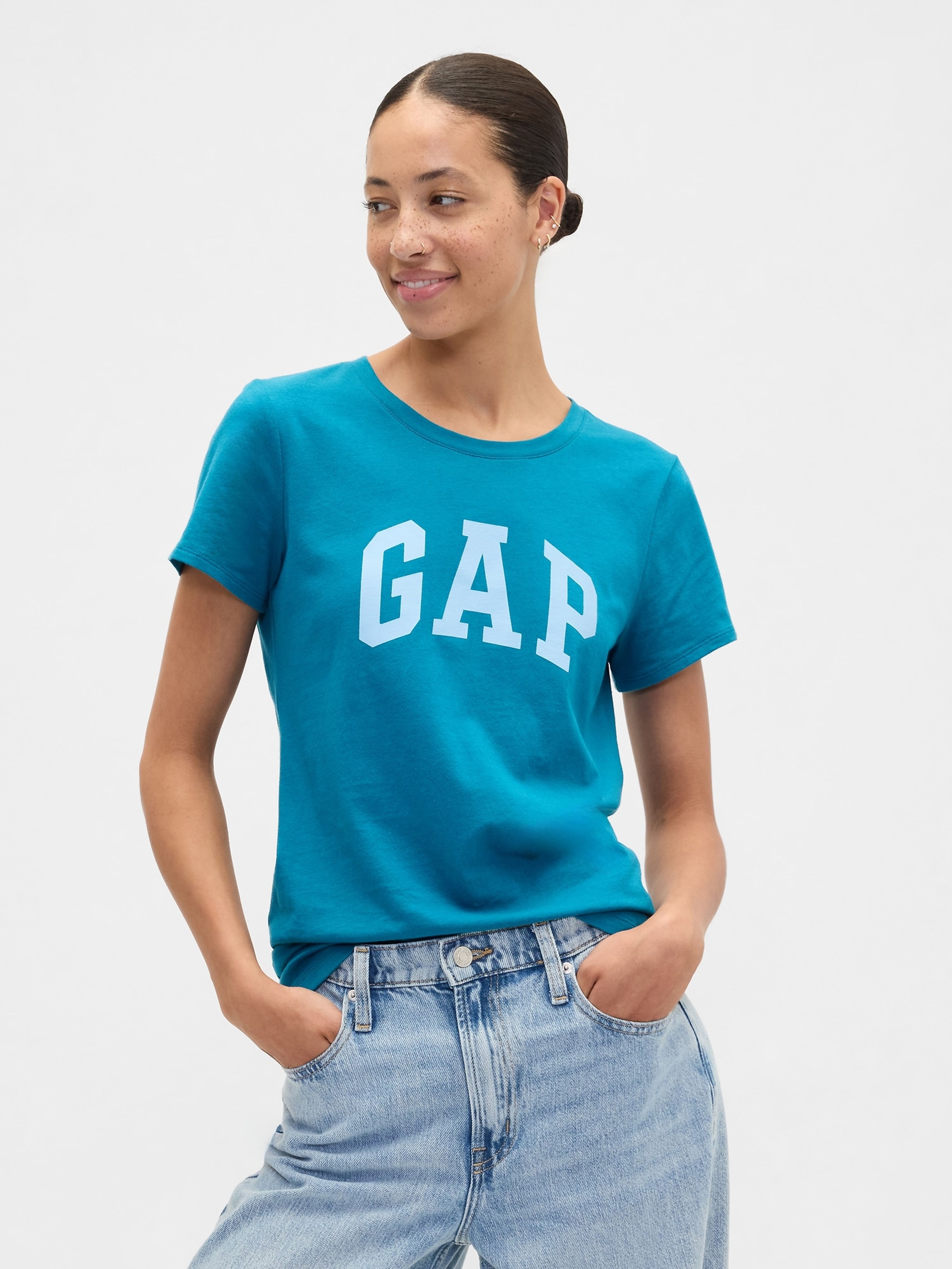 Damen-T-Shirt mit Logo
