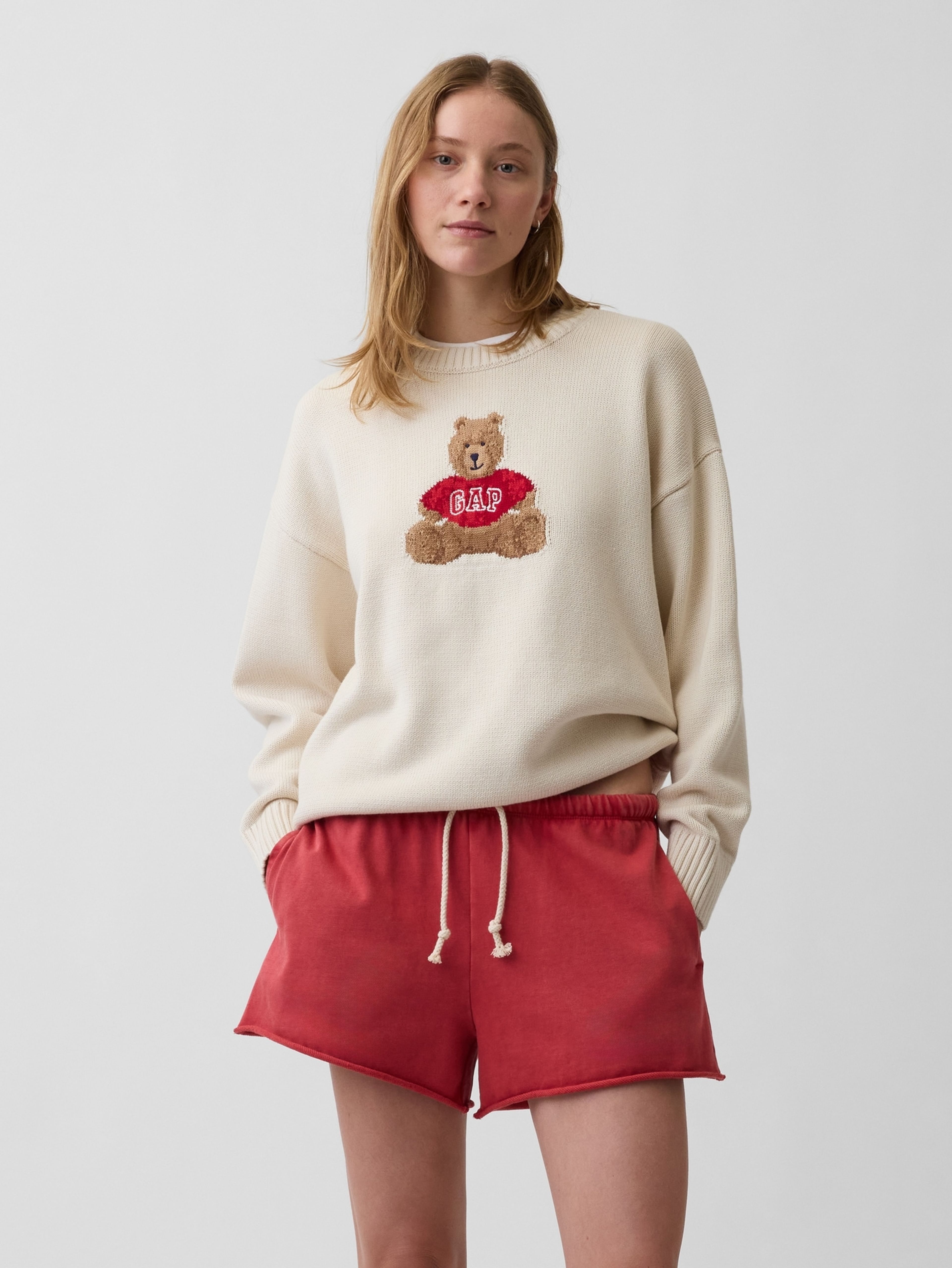Oversize bawełniany sweter