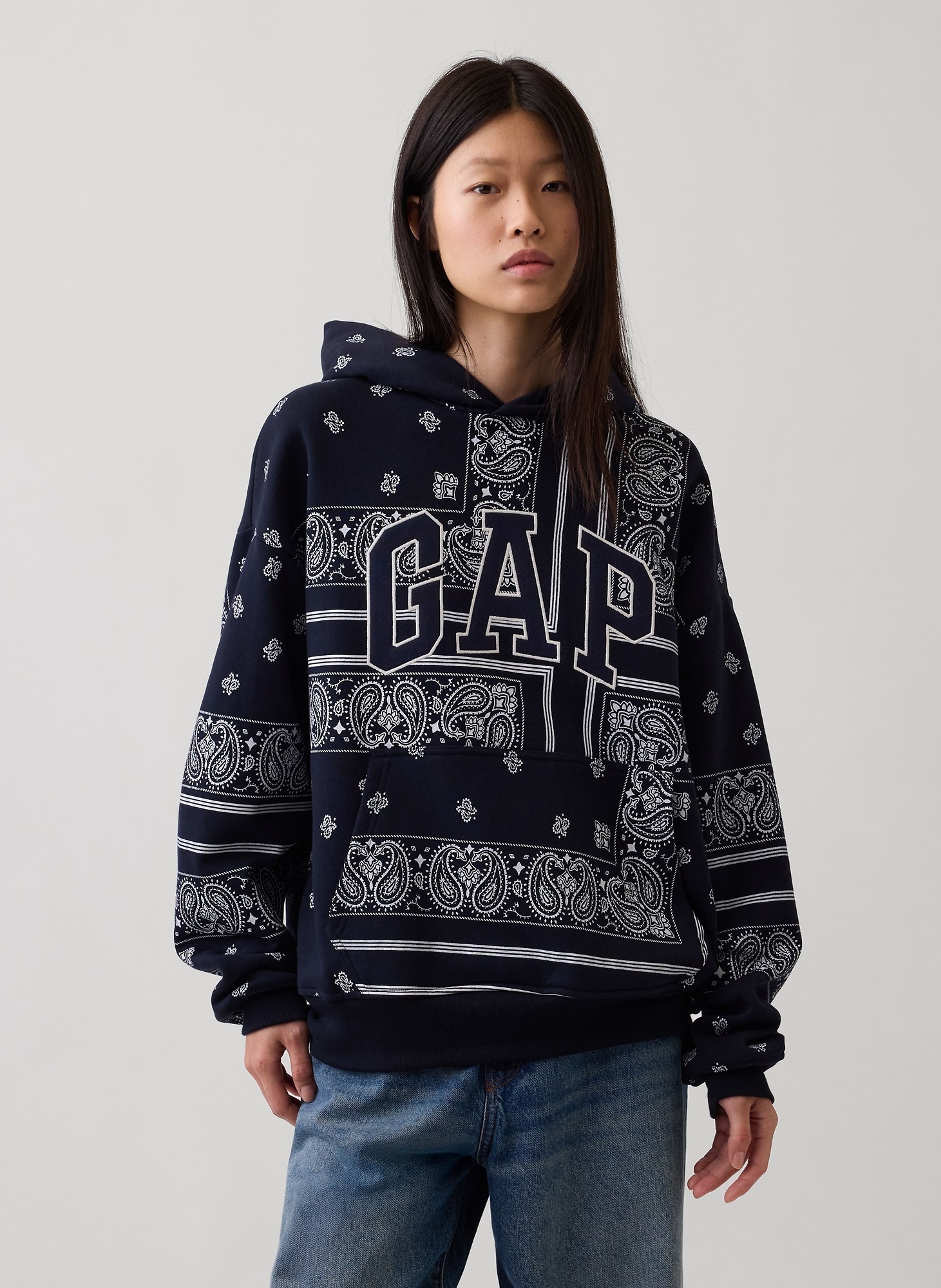 Oversize sweatshirt Bandana VintageSoft unisex met logo - 006