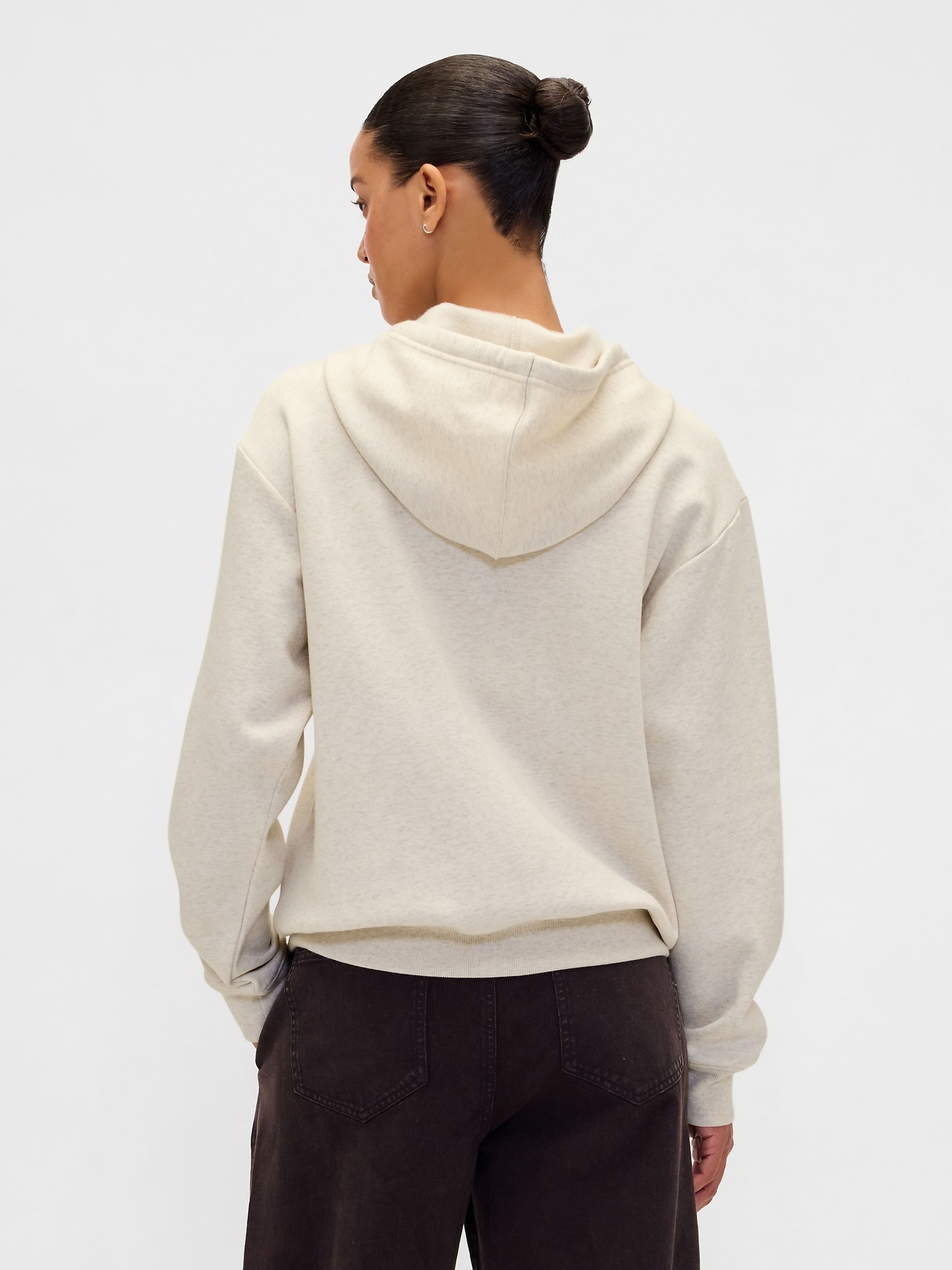 Felpa con zip e logo - 003
