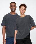 Camiseta crop Heavyweight unisex-Negro - 004