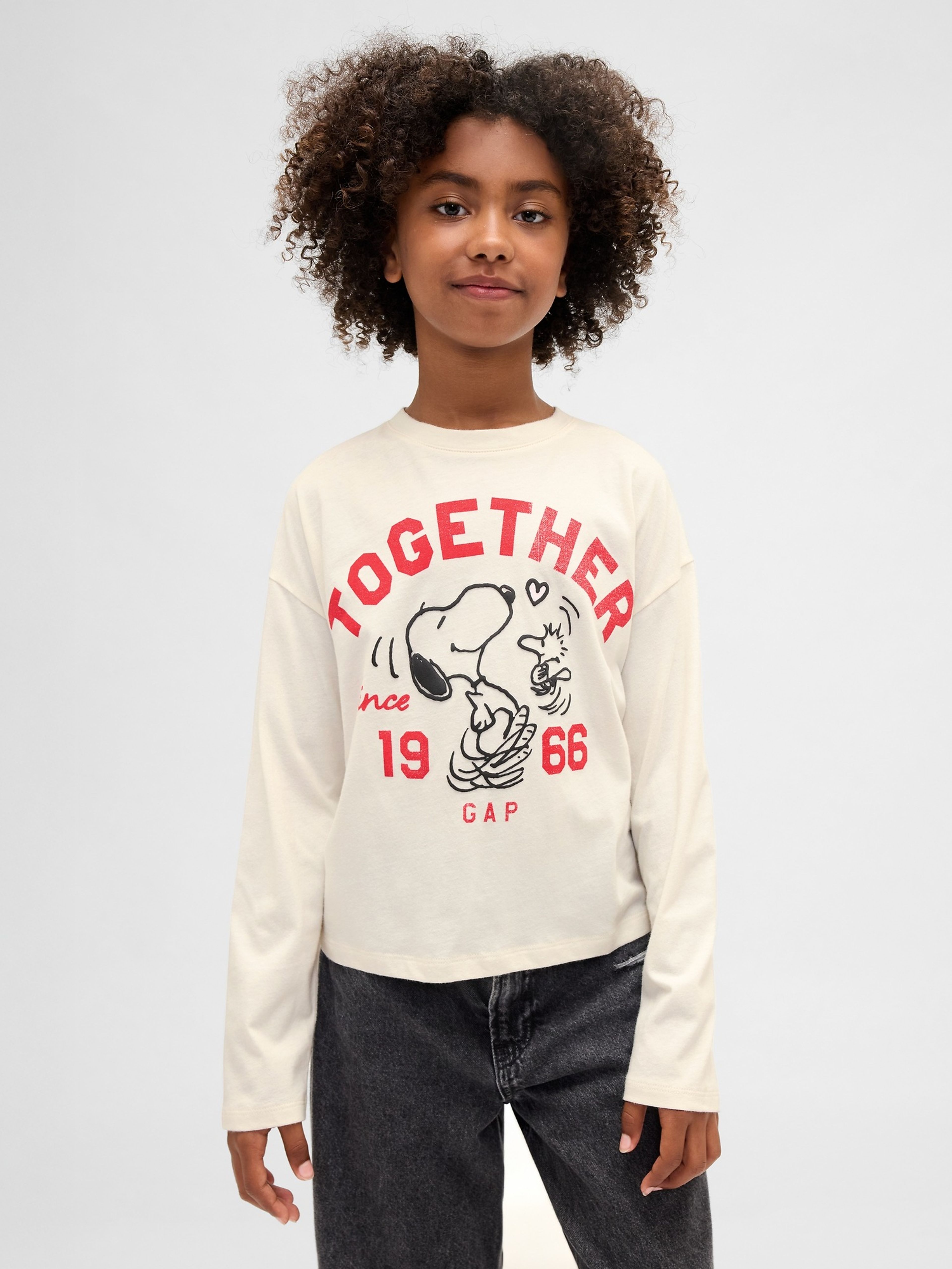 Dziecięca koszulka Gap & Peanuts Snoopy