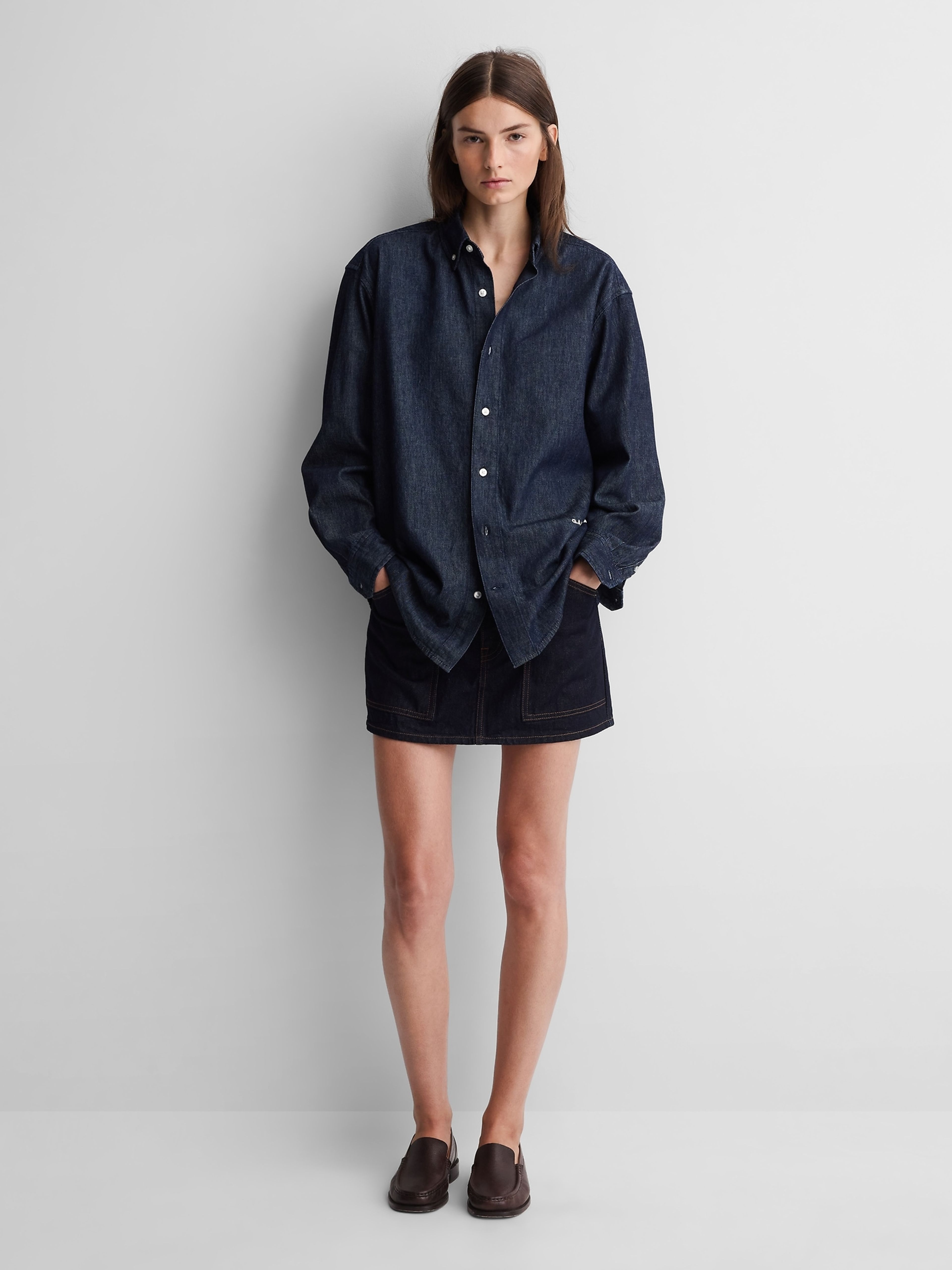 Relaxed denim overhemd Gap × A.P.C. unisex - 004