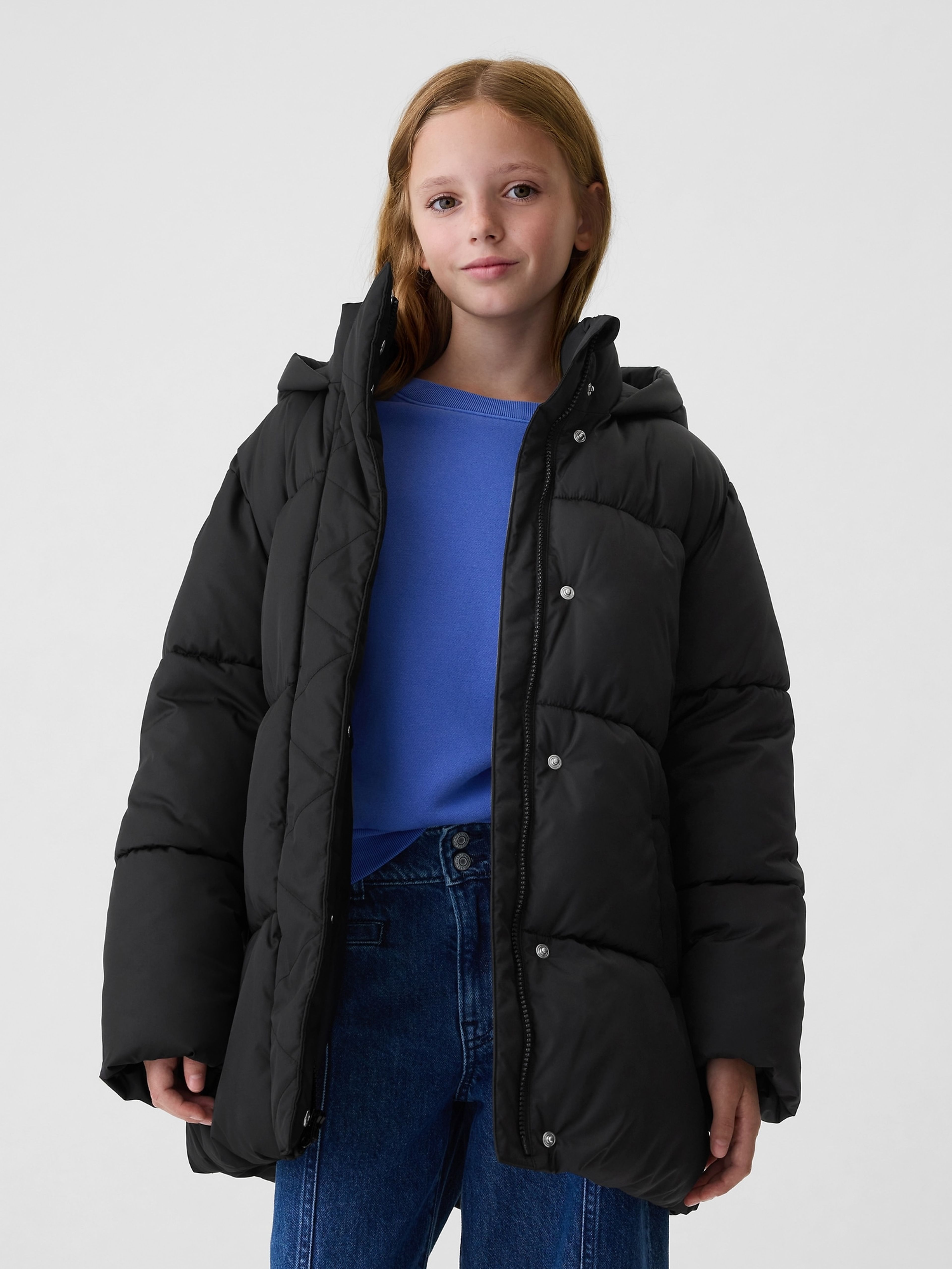 Kinder gesteppte Regenjacke