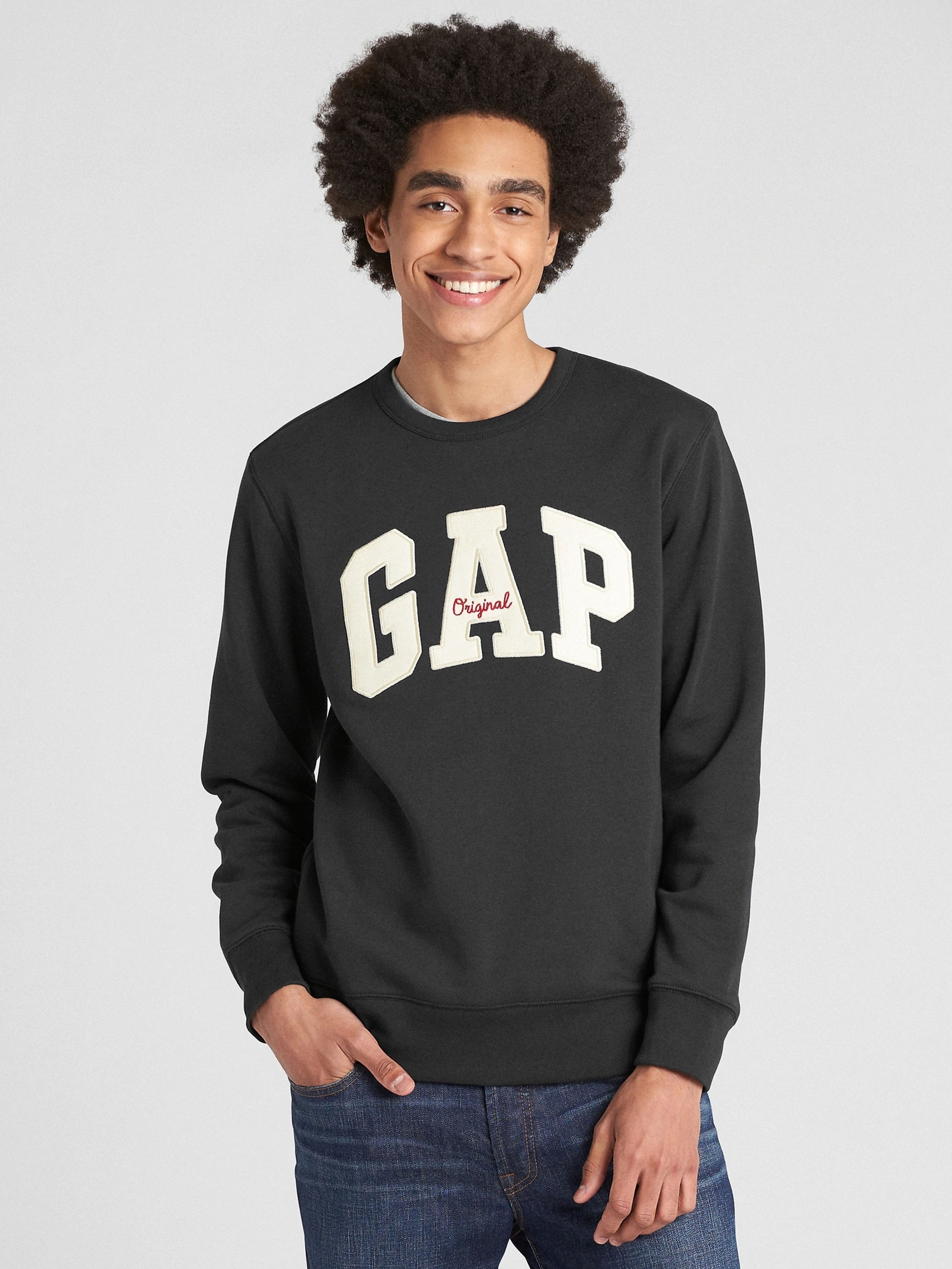 GAP logós fleece pulóver