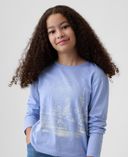 Dziecięcy T-shirt z logo-Niebieski - 003