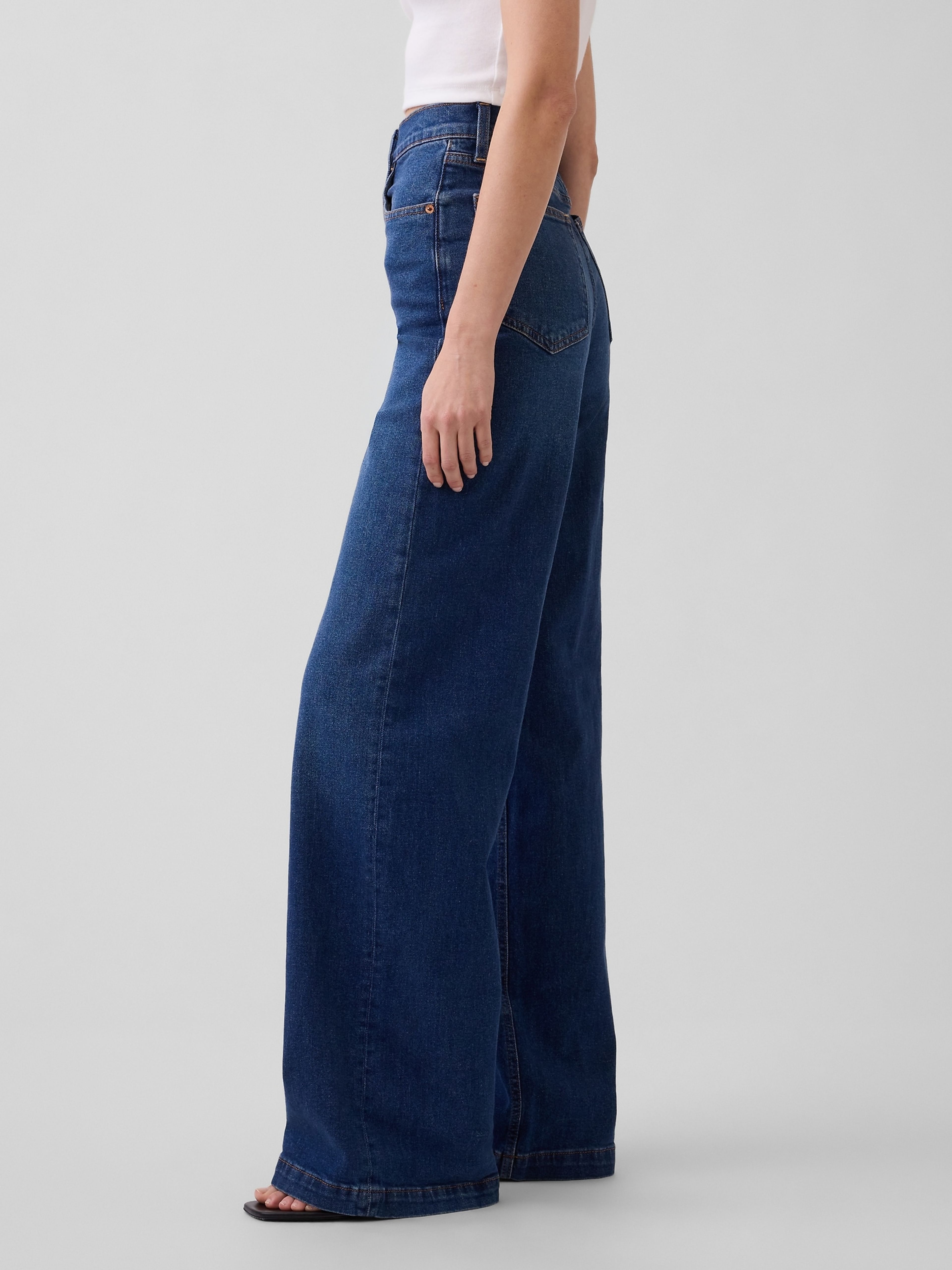 Blugi High Rise Stride Wide - 004