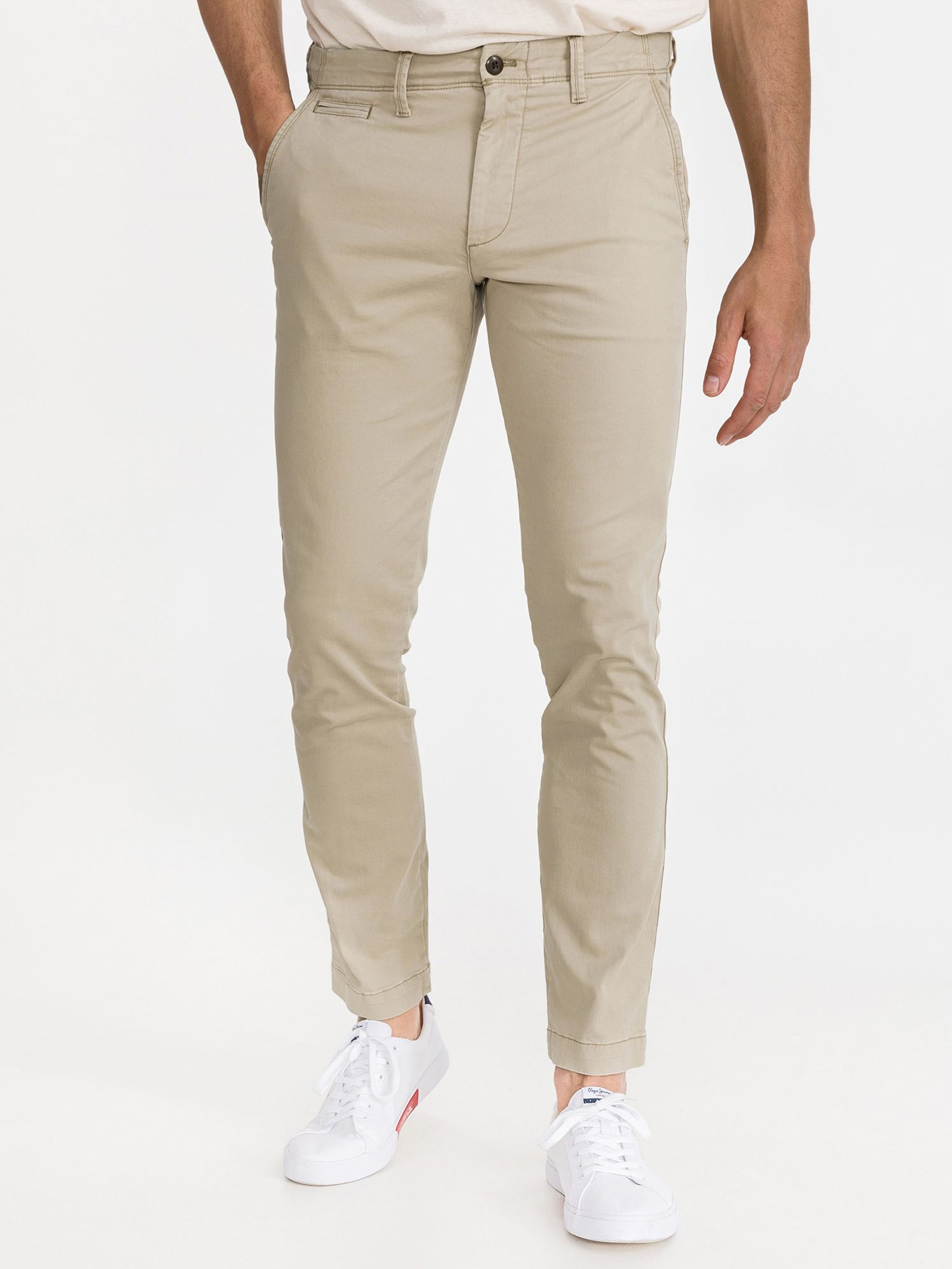 Kalhoty vintage khaki skinny fit GapFlex