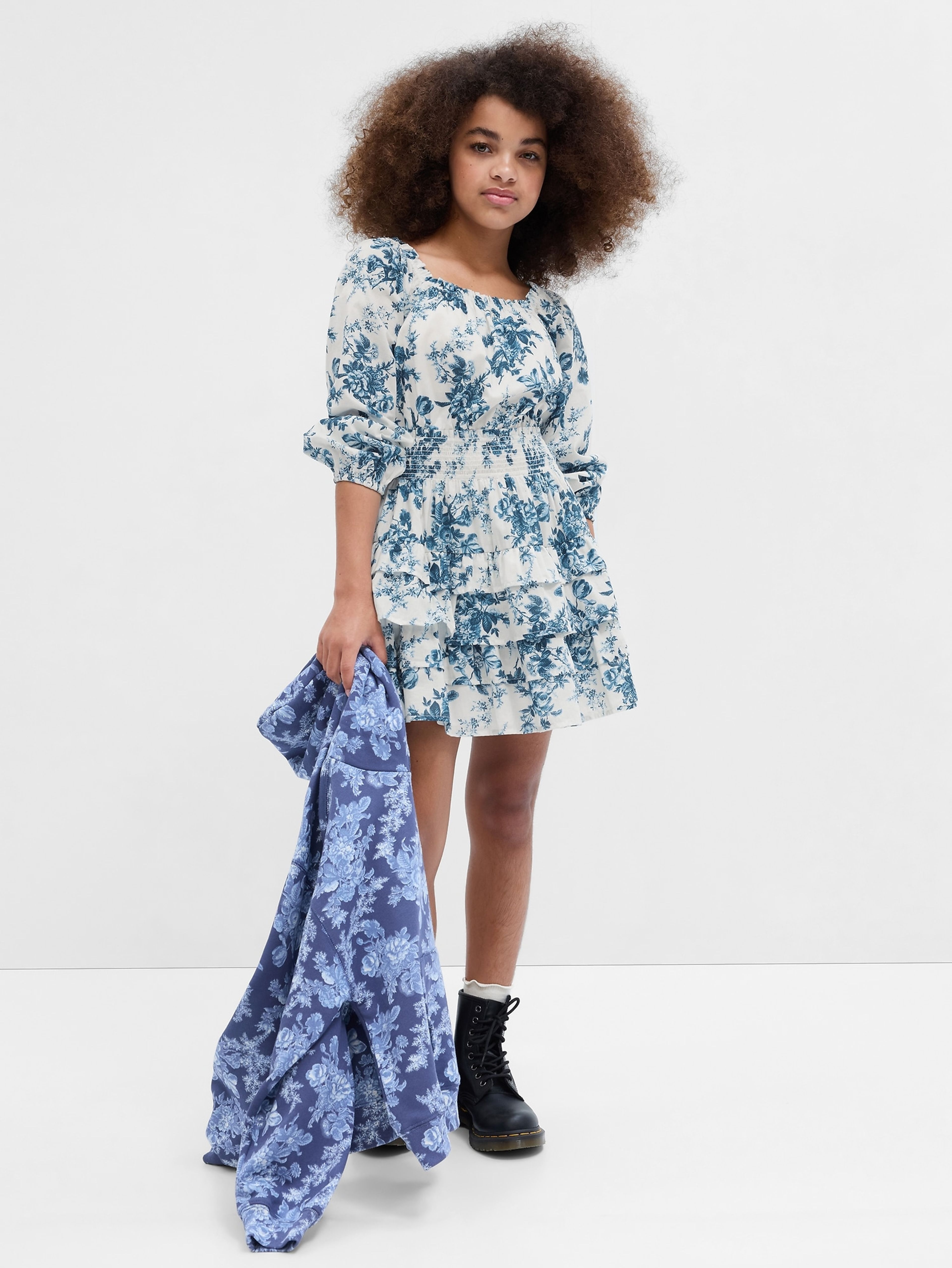 Dětské mini šaty Gap × LoveShackFancy