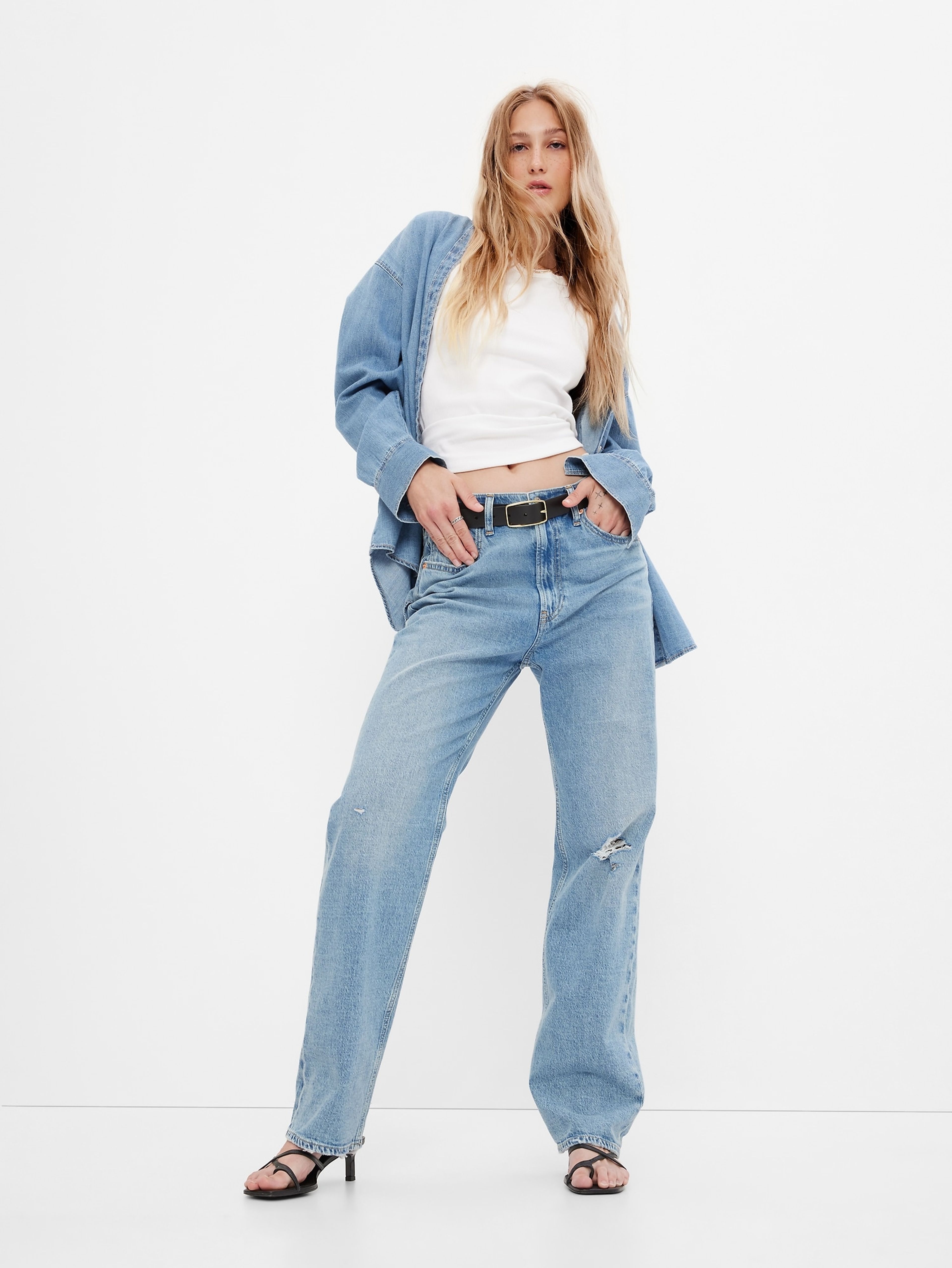 Jeansy loose High Rise '90s