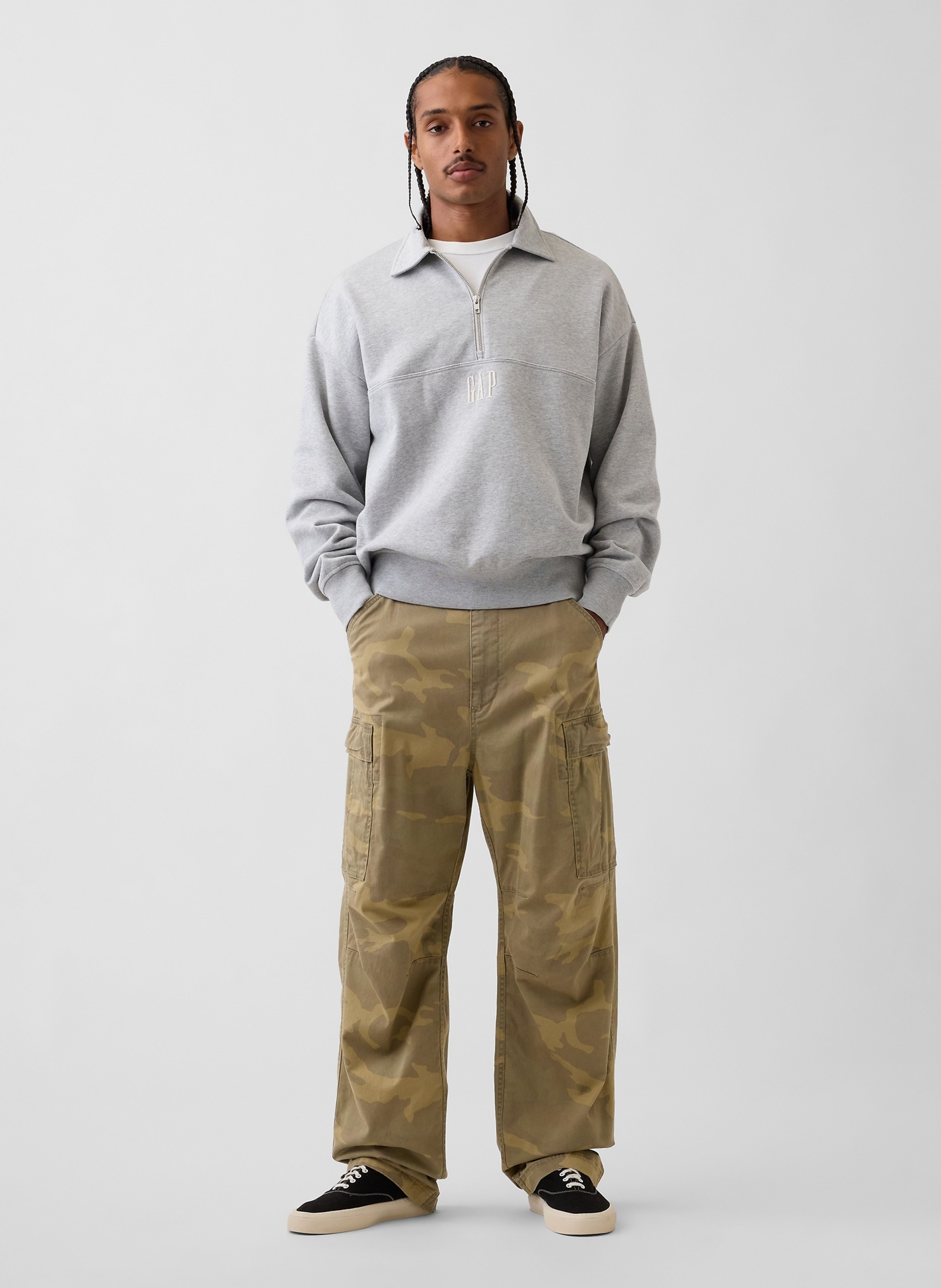 Oversize mikina Heavyweight s logem - 002