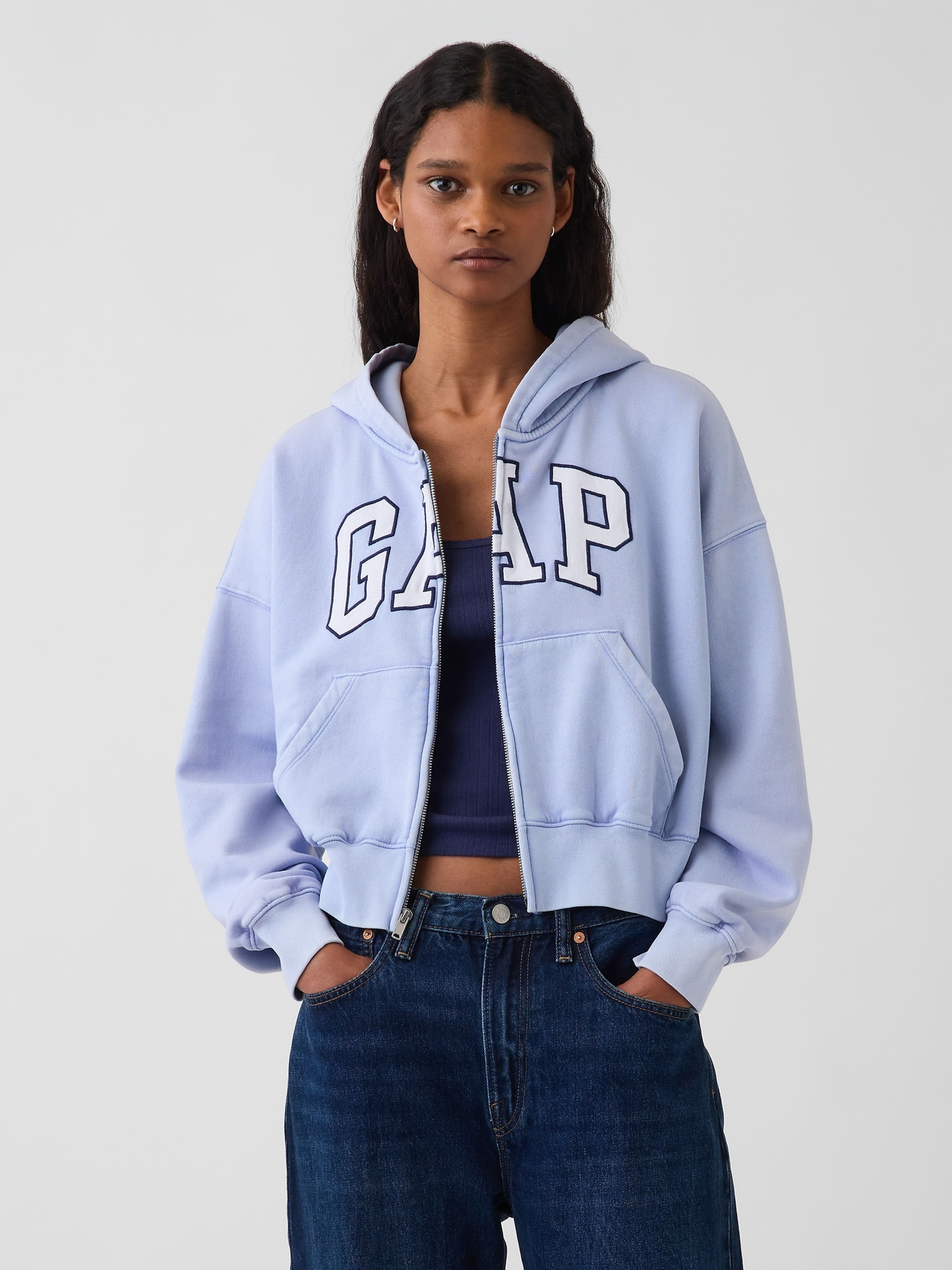 Oversize mikina VintageSoft s logom - 001