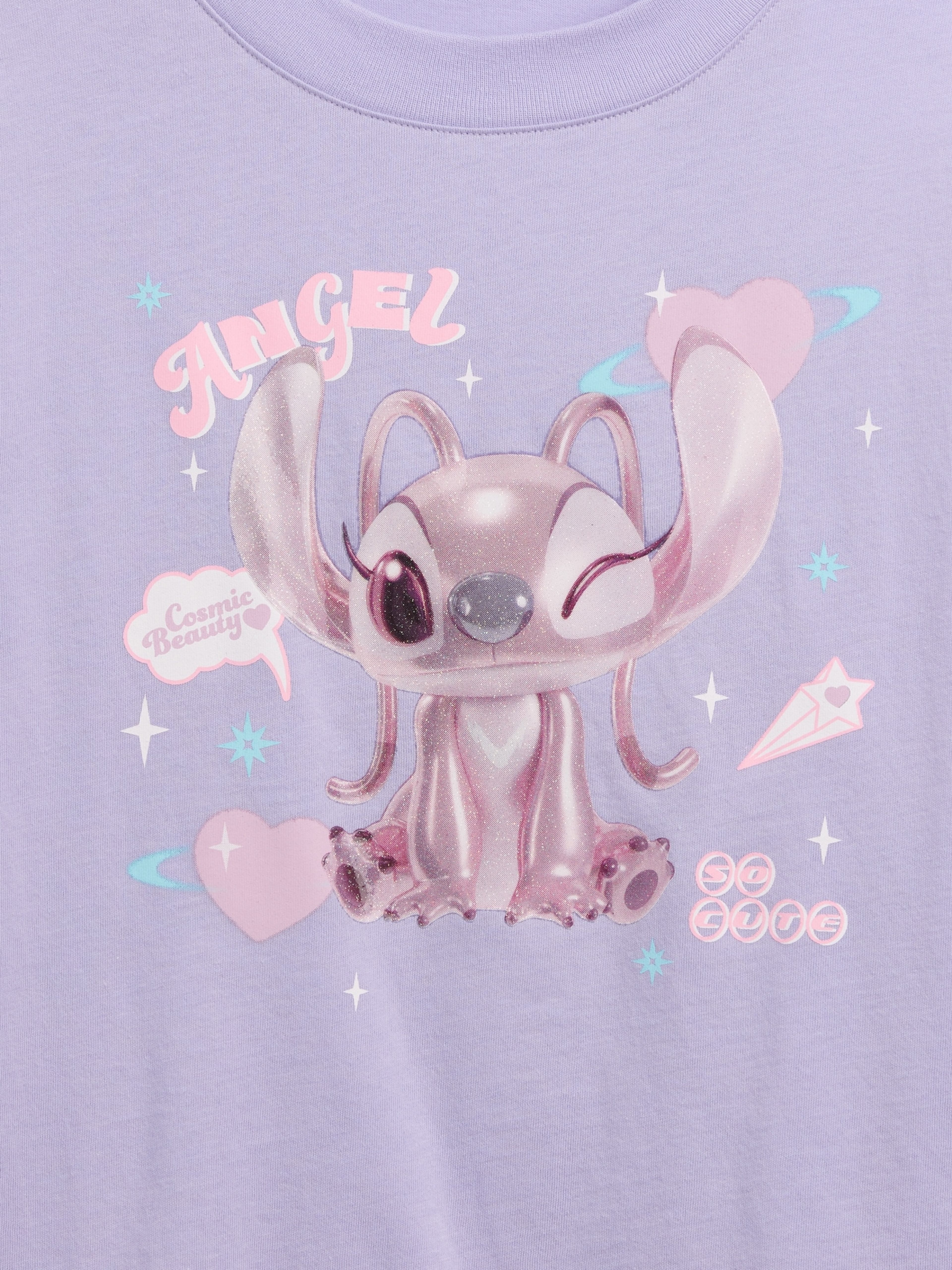 Dětské oversize tričko Gap × Lilo & Stitch - 003