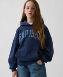 Dziecięca bluza oversize VintageSoft z logo-Granatowy - 001