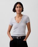 T-shirt stretch-Szary - 001