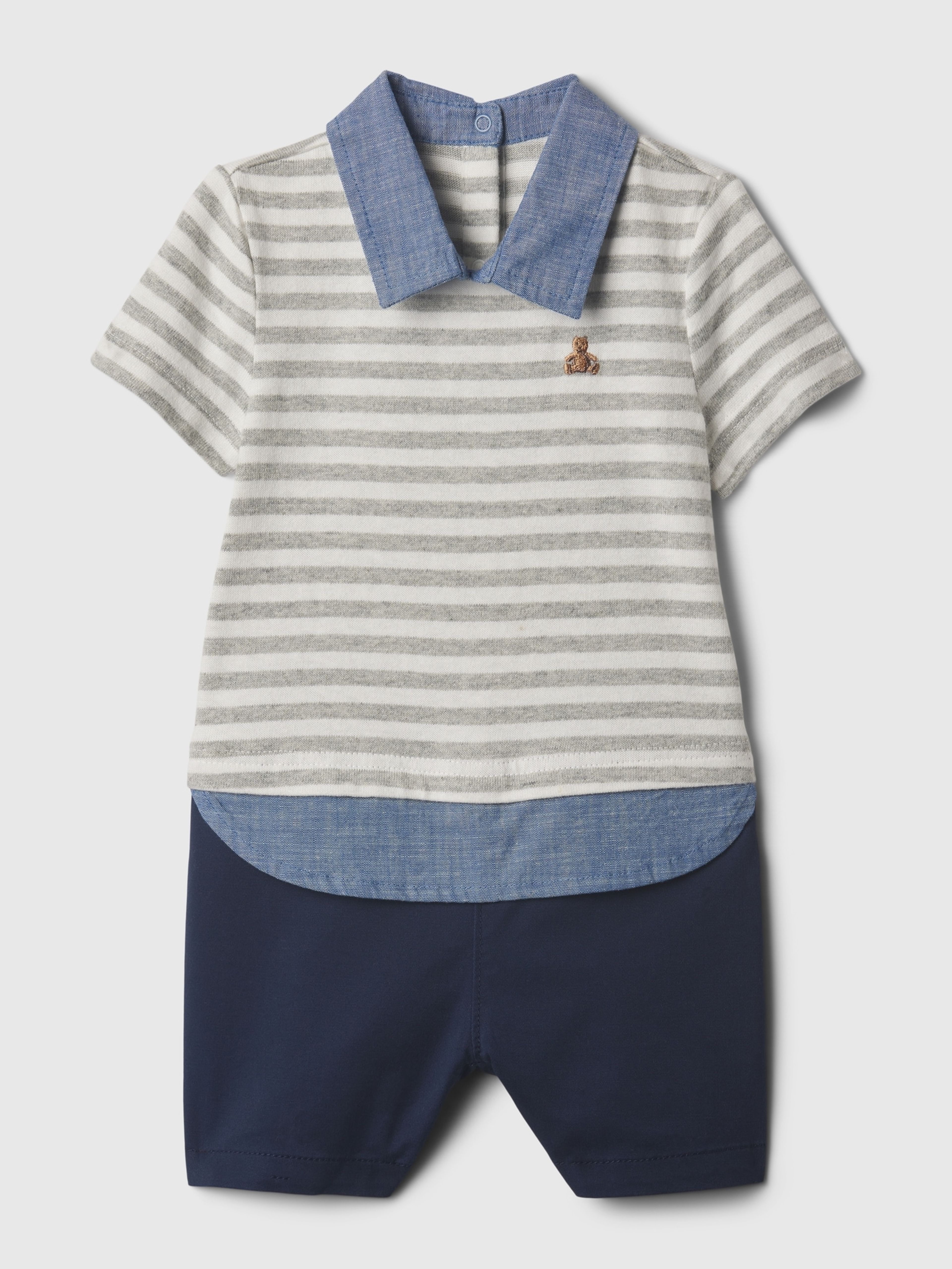 Gestreifter Baby-Overall