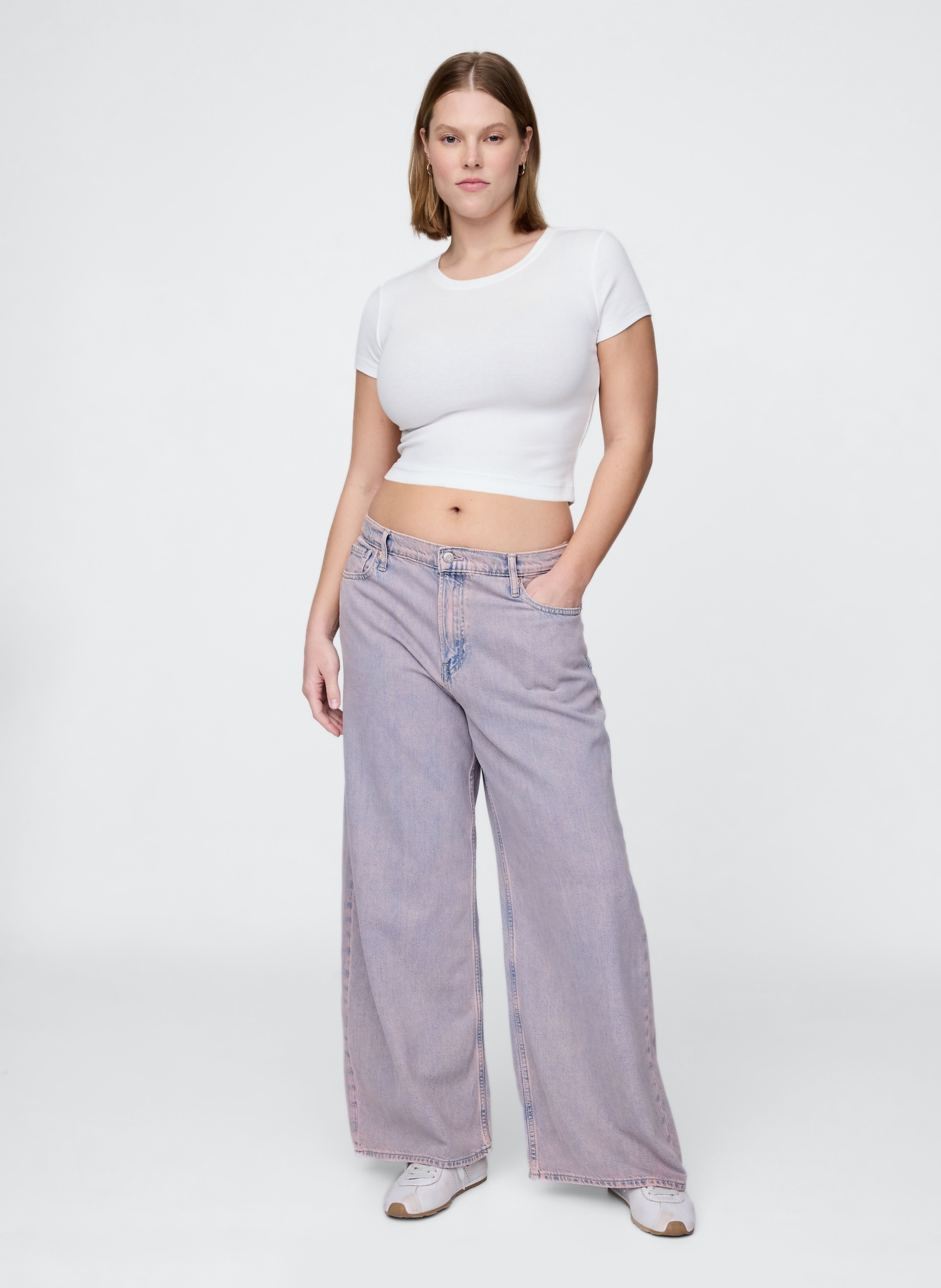 Jeans Baggy Rose Mist Pink - 005