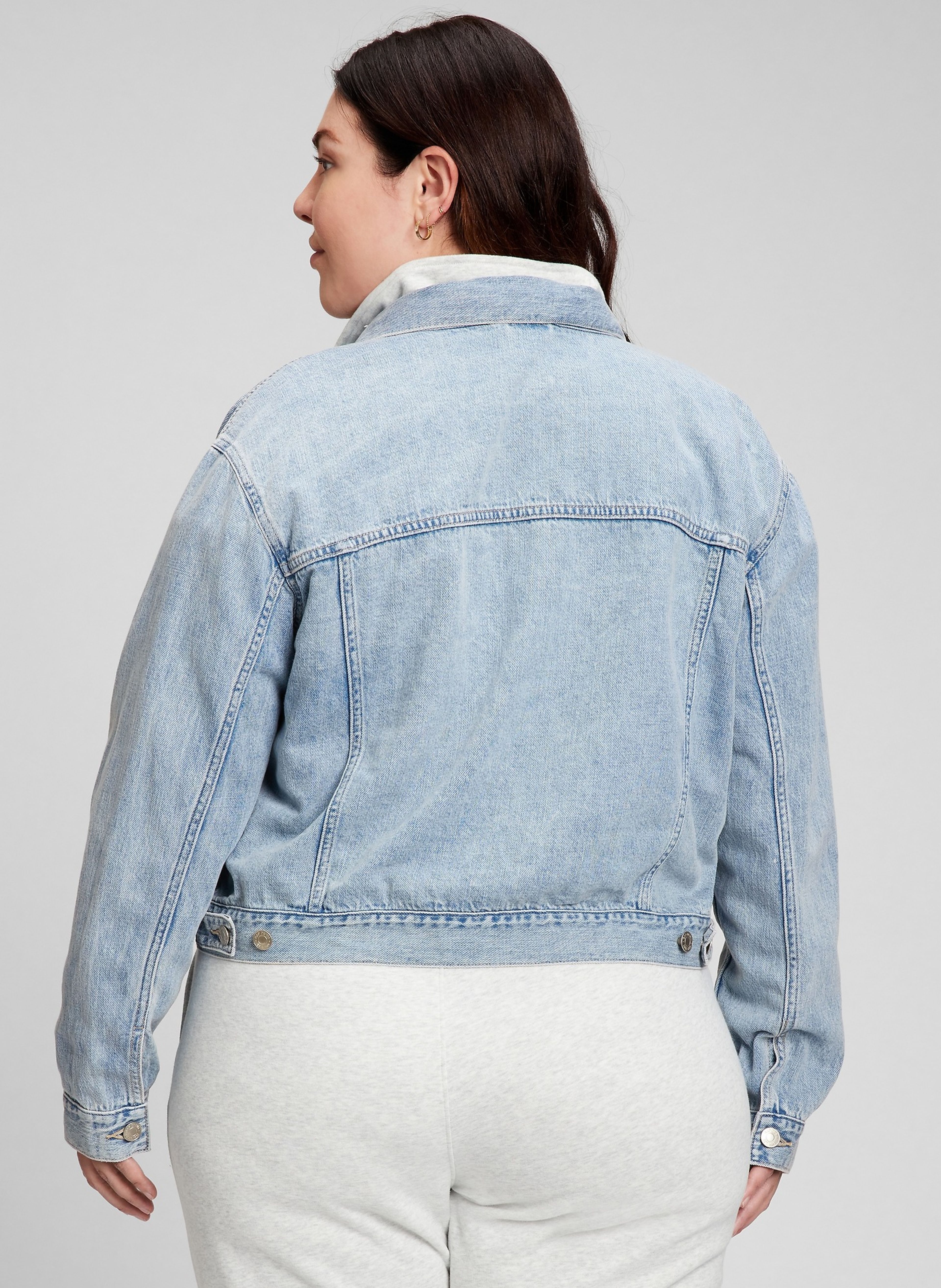 Džínsová bunda crop - 004