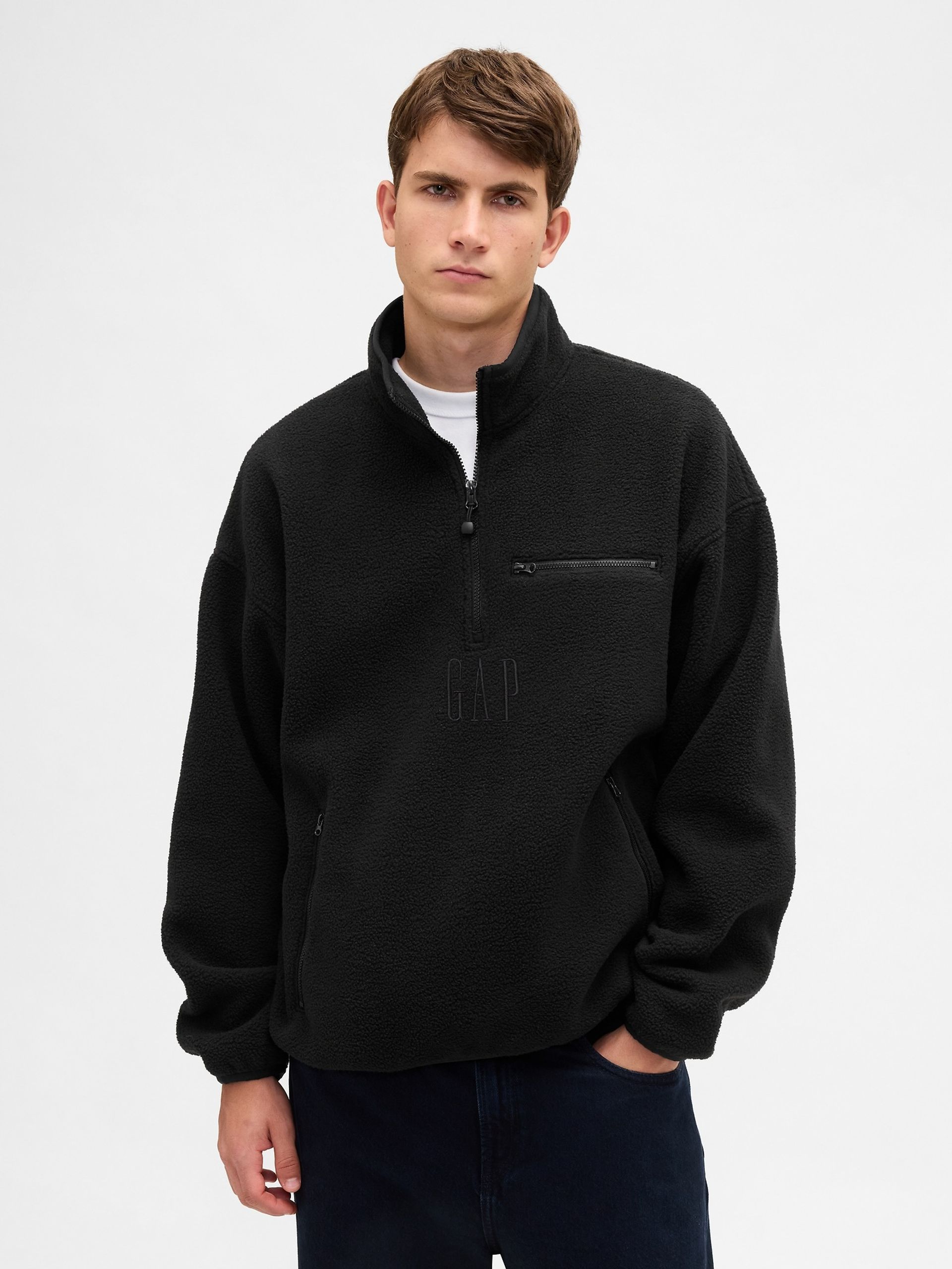 Oversize sherpa mikina Arctic Fleece - 001