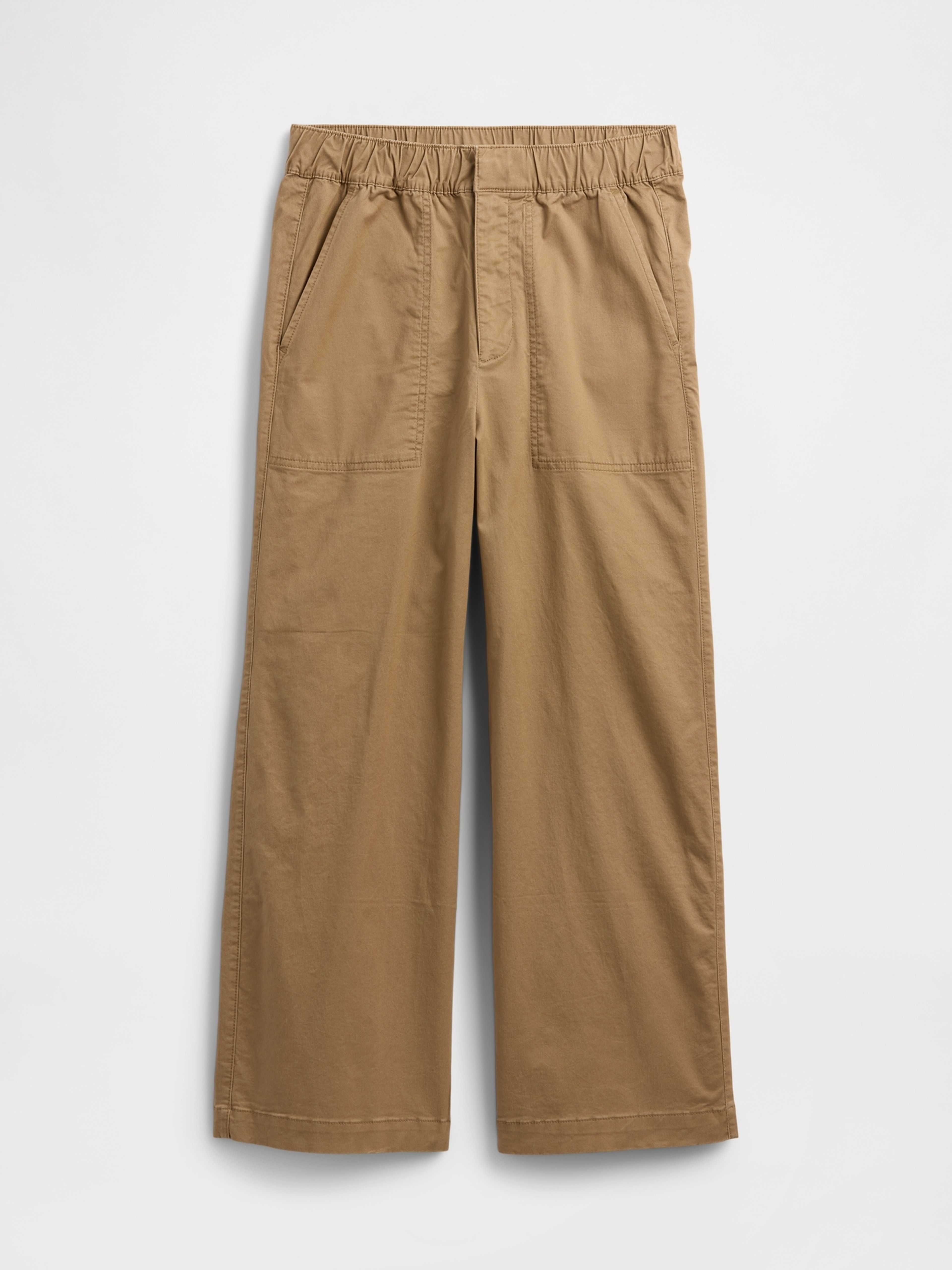 Spodnie khaki High Rise Wide-Leg - 004