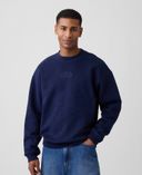 Sweatshirt unisex mit Logo-Dunkelblau - 002
