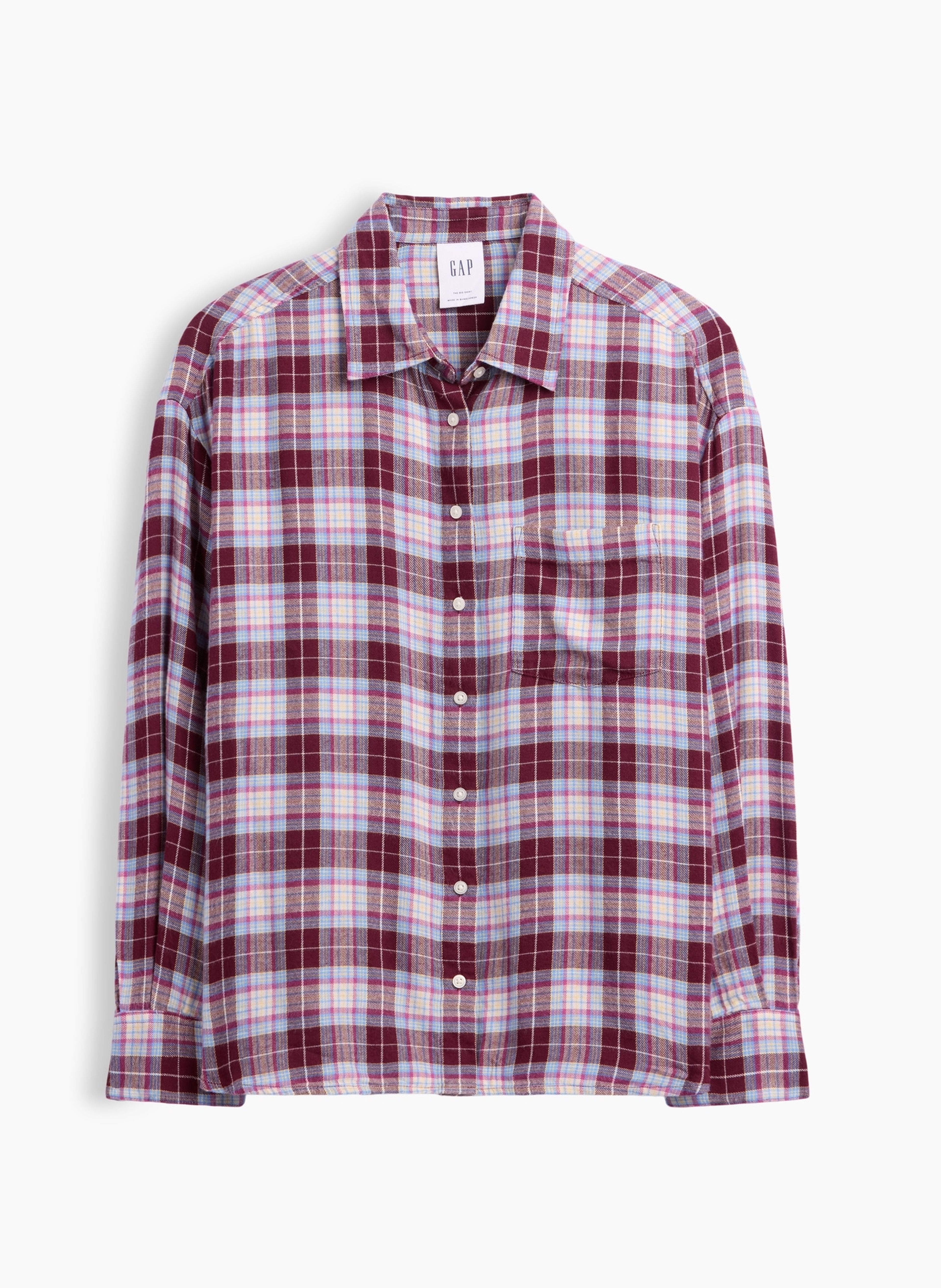 Flanelowa koszula oversize - 005
