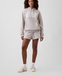 Short con logo-Grigio - 004