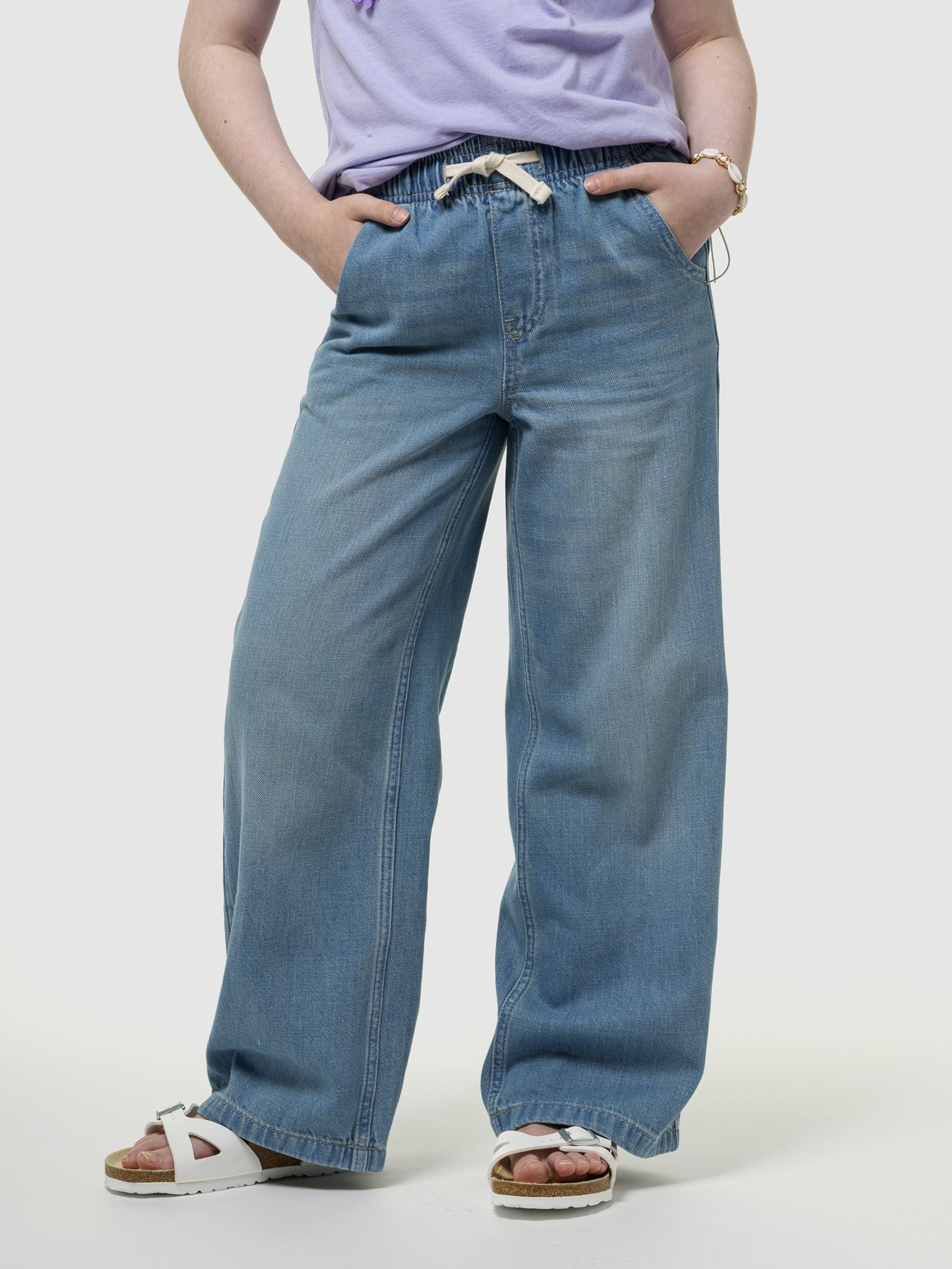 Gyerek farmer High Rise Wide-Leg