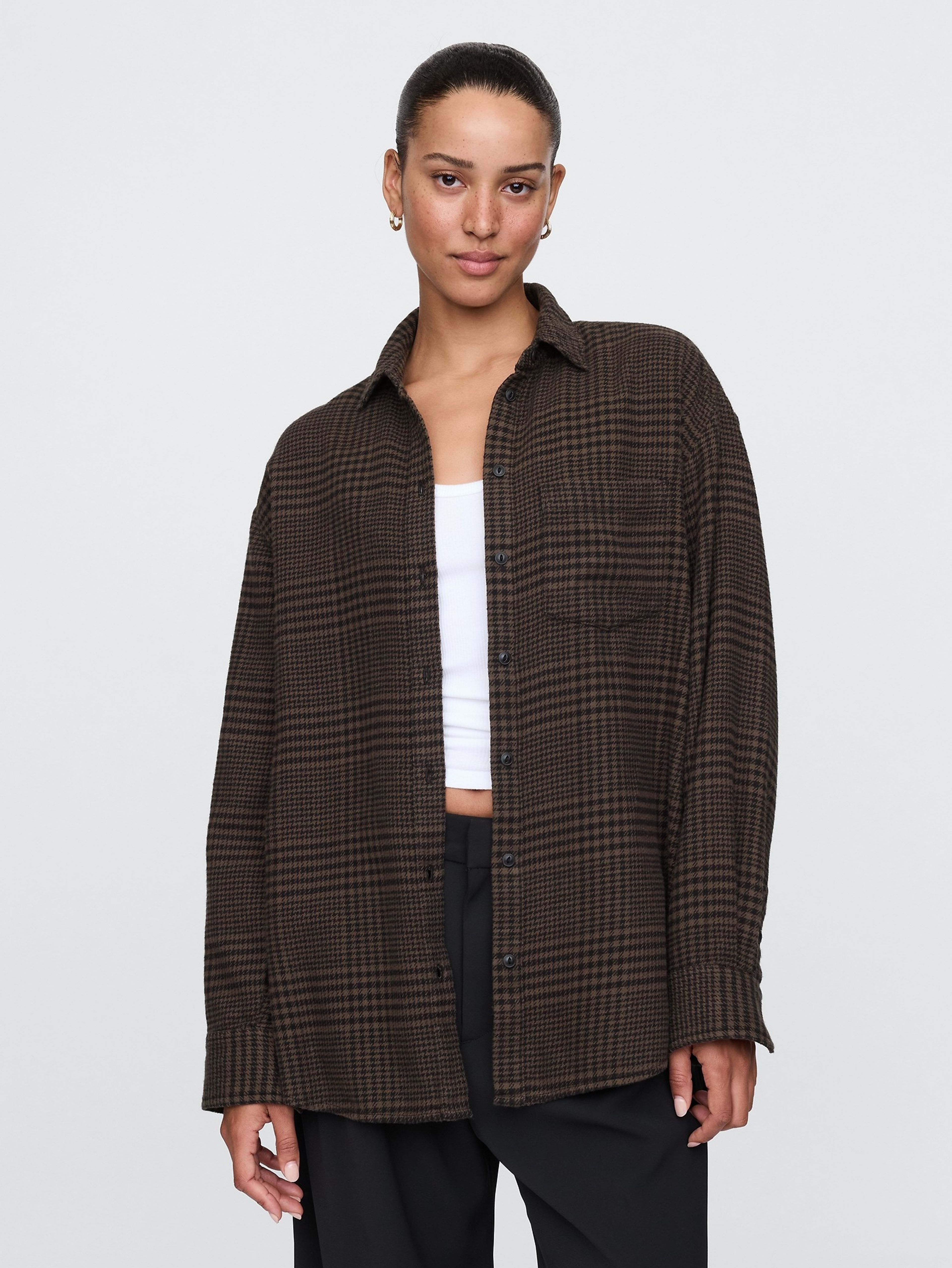 Oversize Flanellhemd Big Shirt