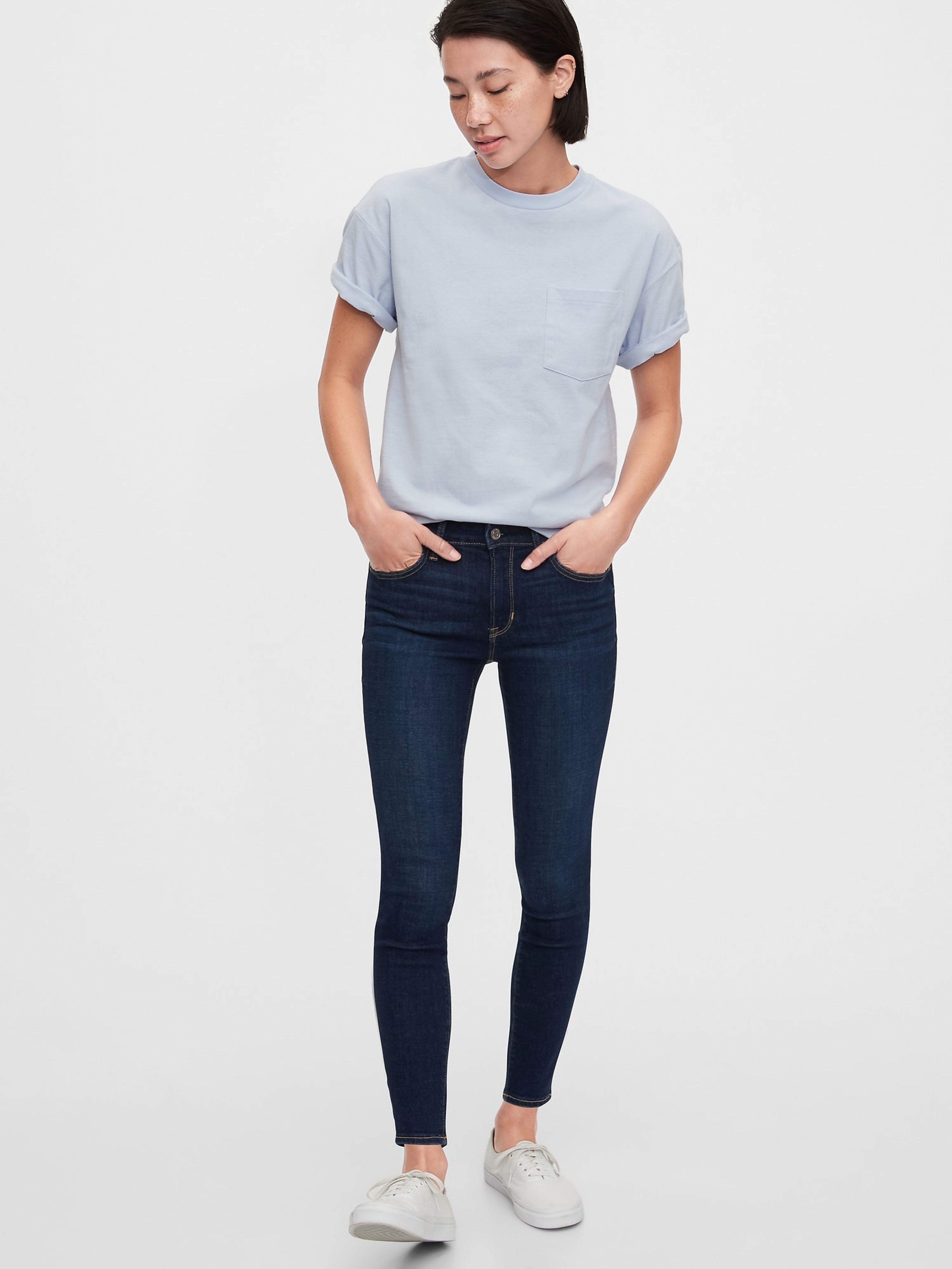 Jeansy Mid Rise Universal Legging