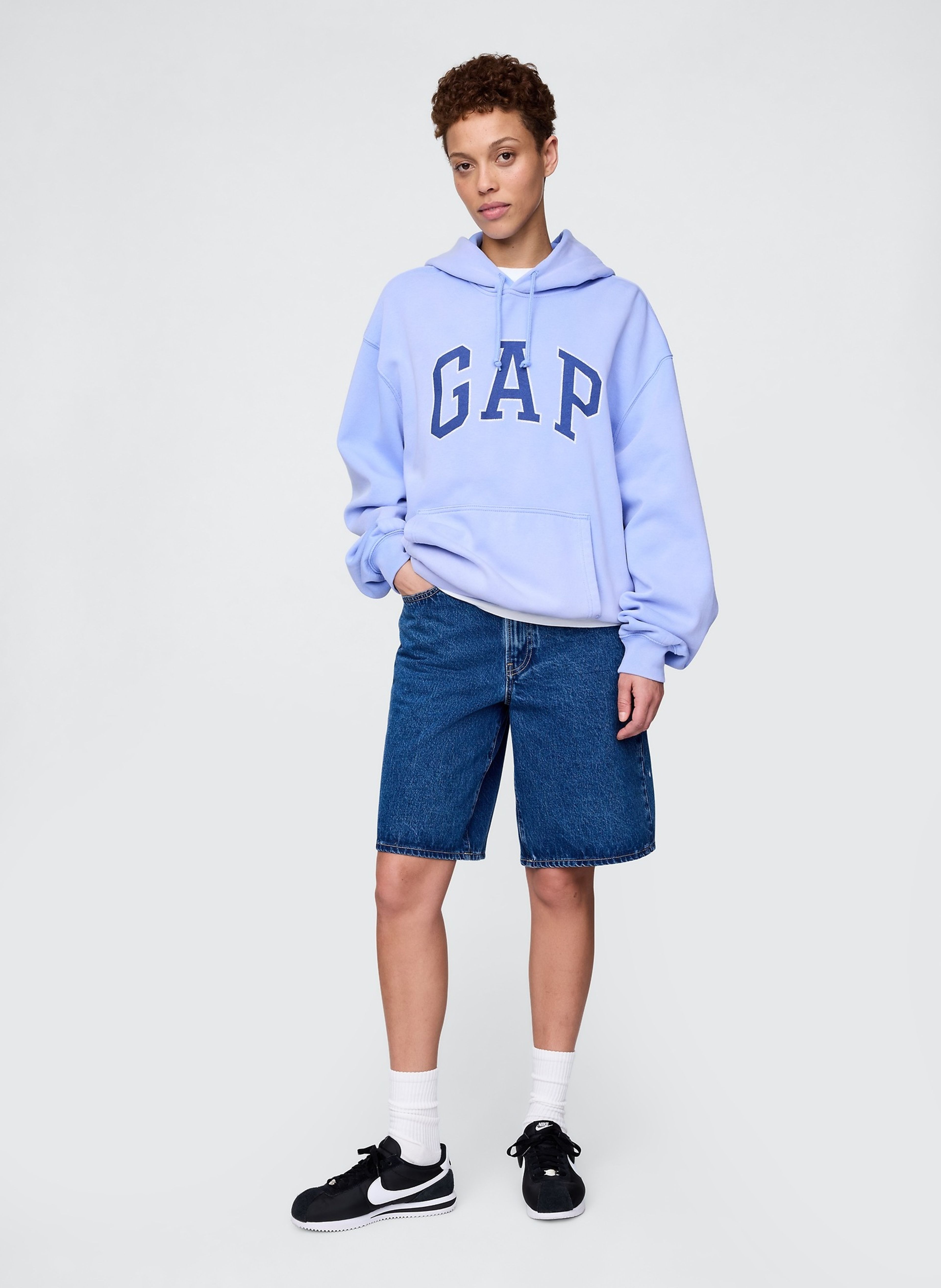 Felpa oversize unisex con logo - 005